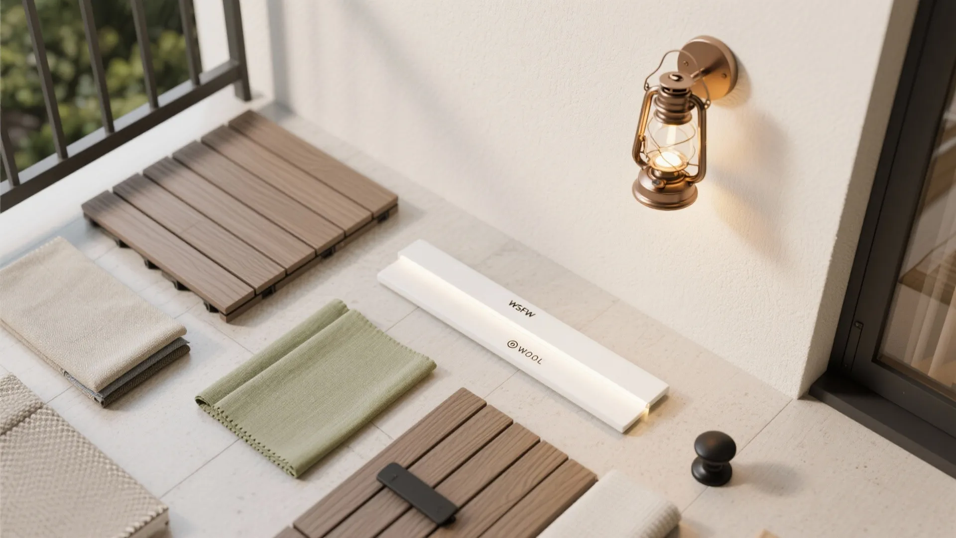 Warm textures, durable decking, and layered lighting