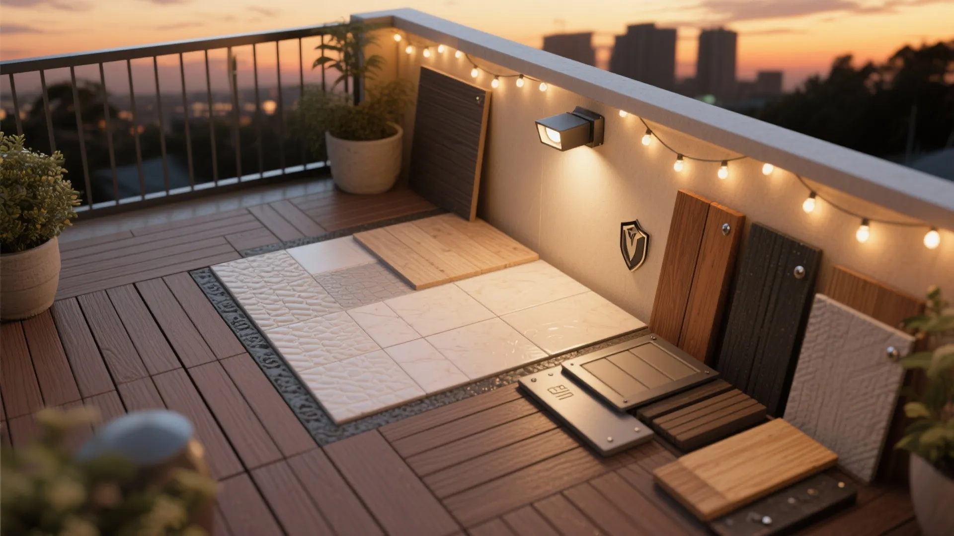 Weatherproof Materials and Layered Lighting