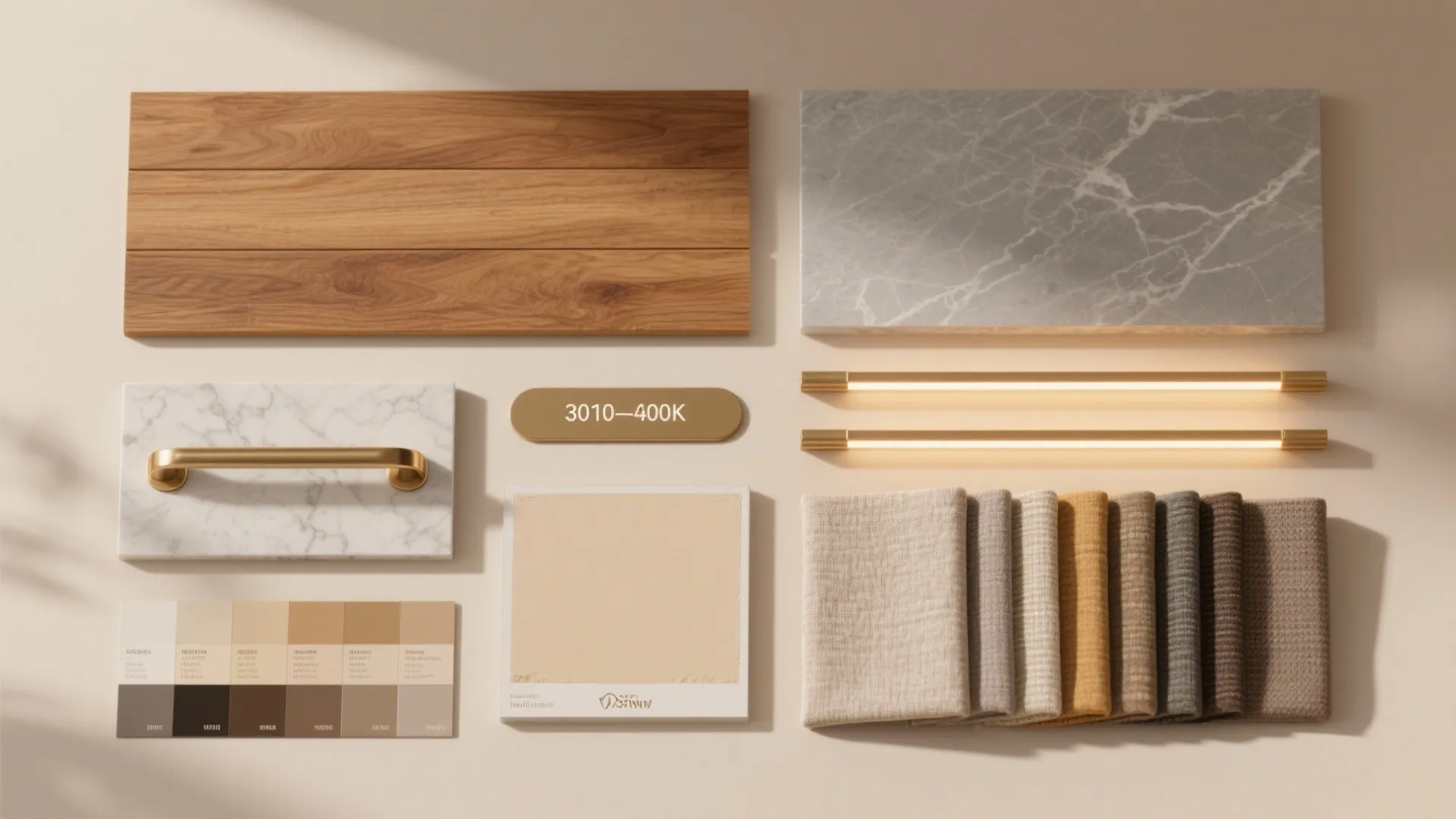 Material palette and lighting layers for Indian life