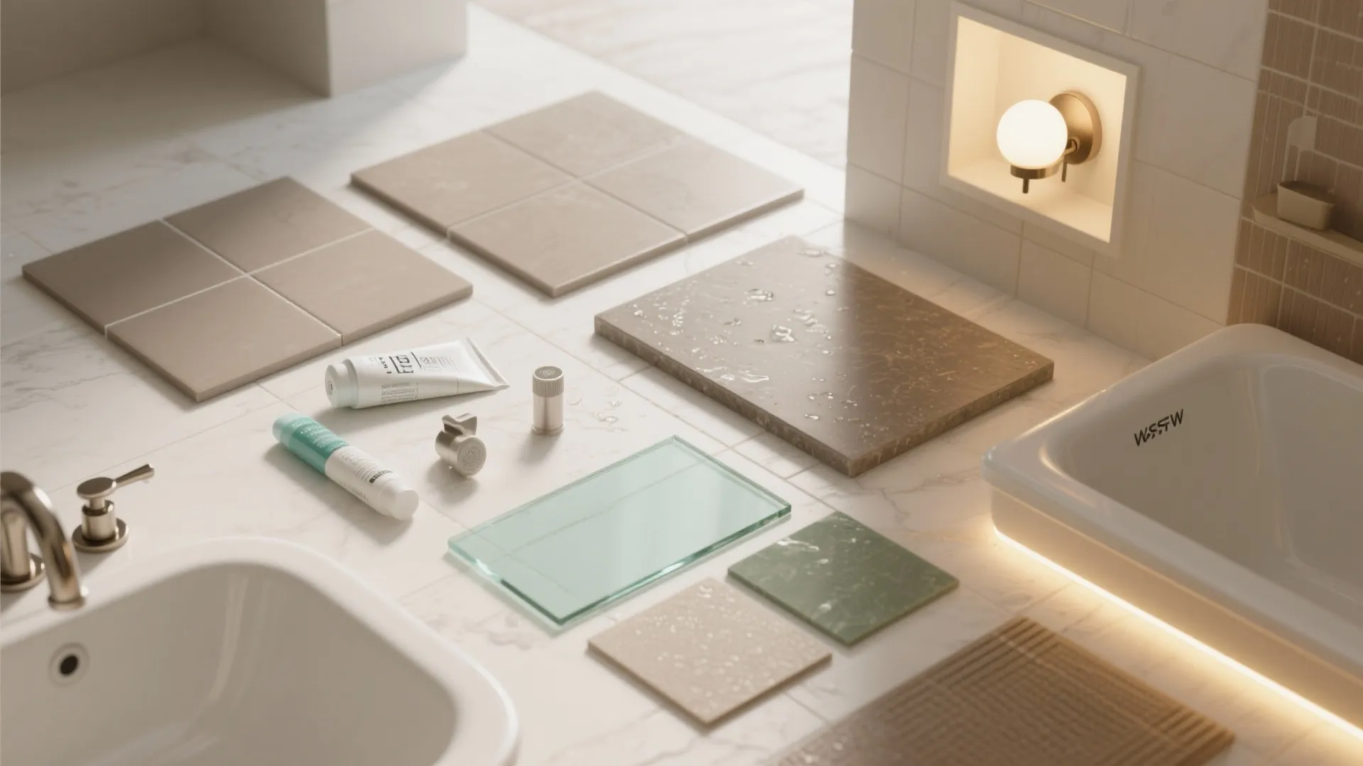 Idea 5: Materials and lighting that do the work