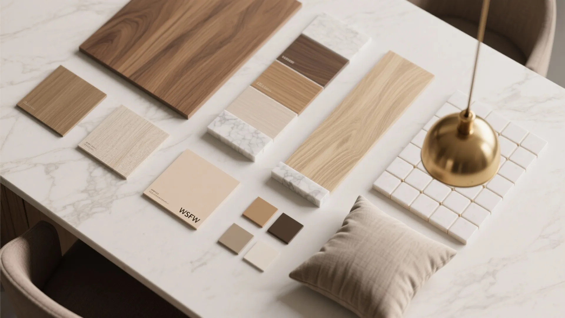 5. Unified materials and layered lighting to bind two spaces