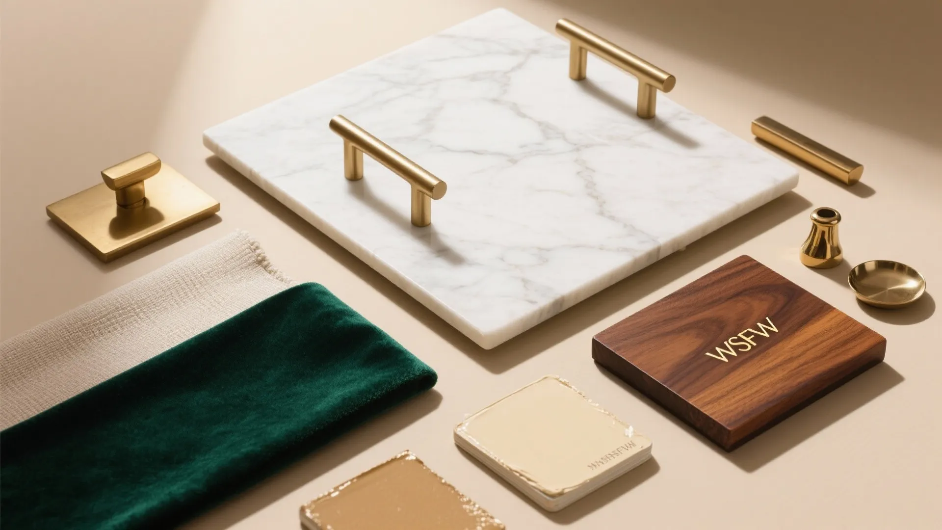 Marble, Brass, and Velvet: A Refined Materials Palette