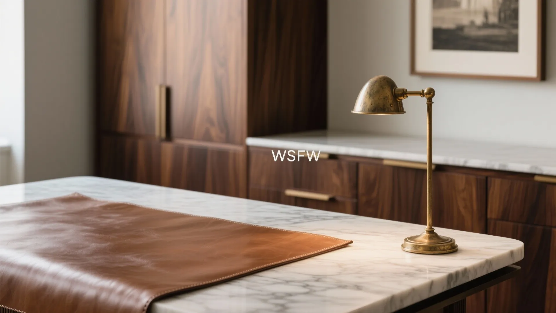 Refined Materials: Stone, Veneer, and Brass