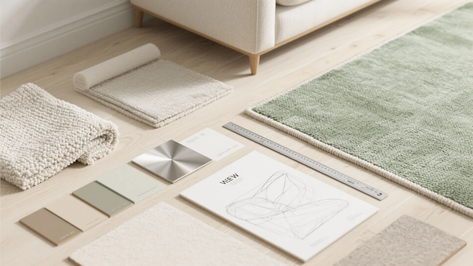 3) Perpendicular Sofas with a Shared Rug Axis