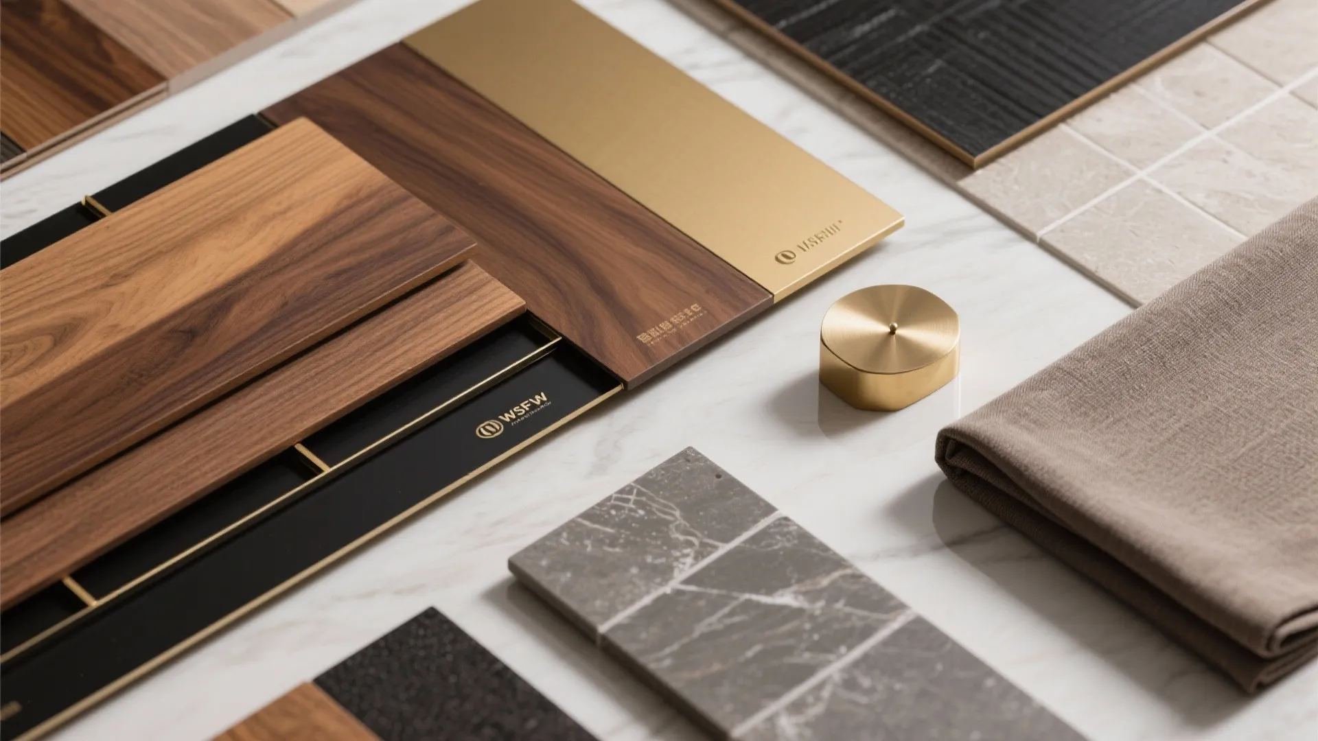 Refined Material Palette: Warm Woods + Metallic Accents