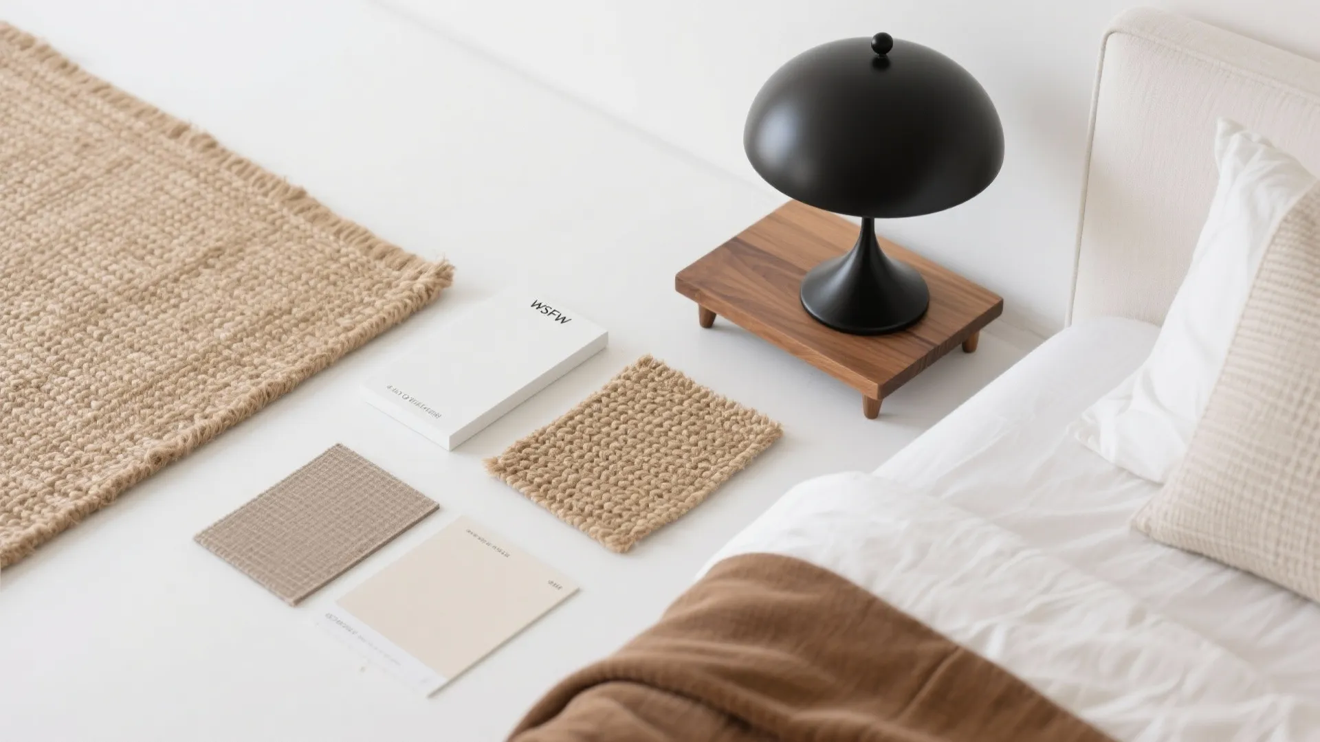 3. Use a single white statement piece plus contrasting textures