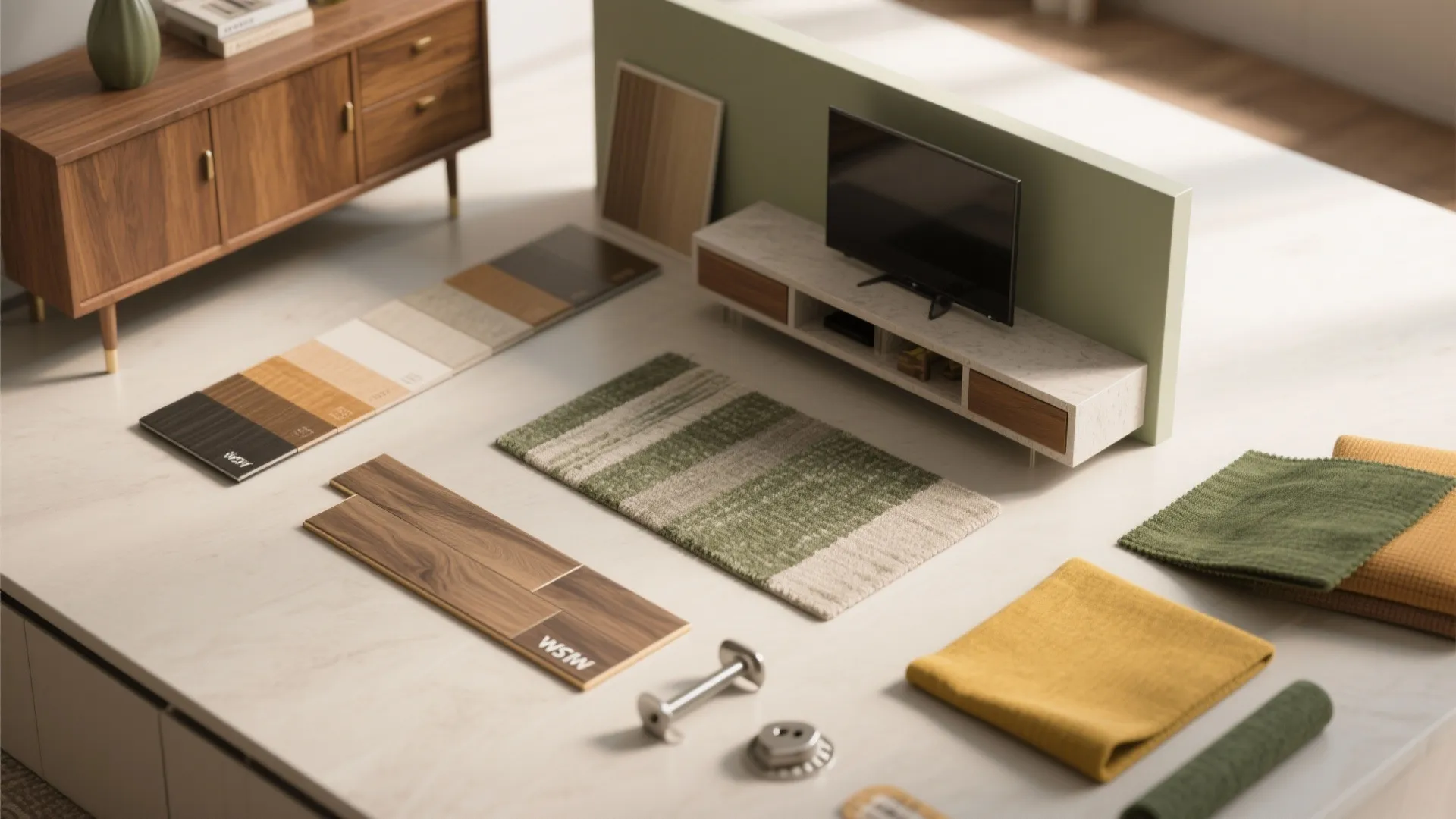 5. Define zones with materials and small‑scale built elements