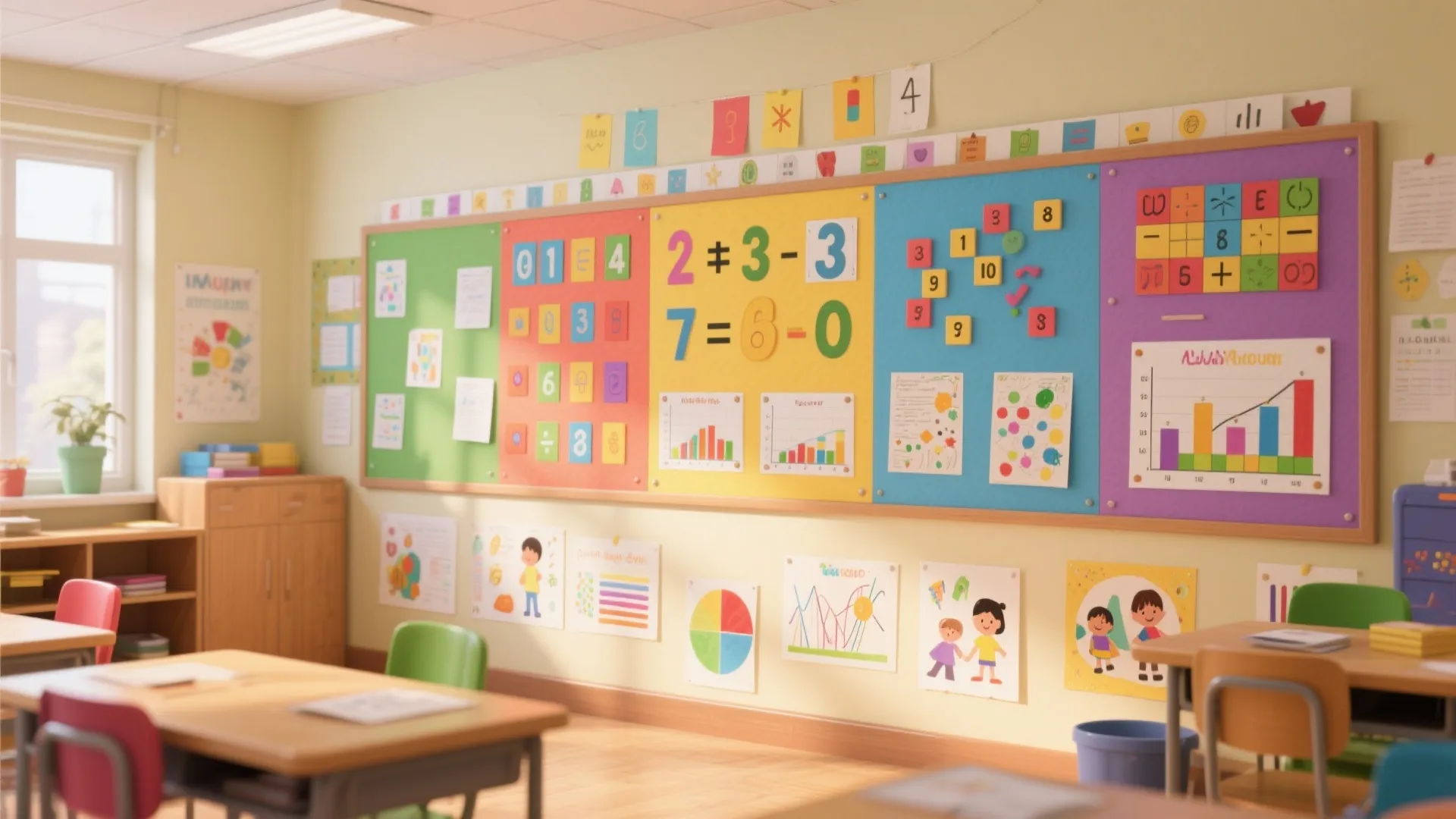 Maths Wall Magazine Ideas for Creative Classrooms: 1 Minute to Fresh Inspiration for Your School Math Board