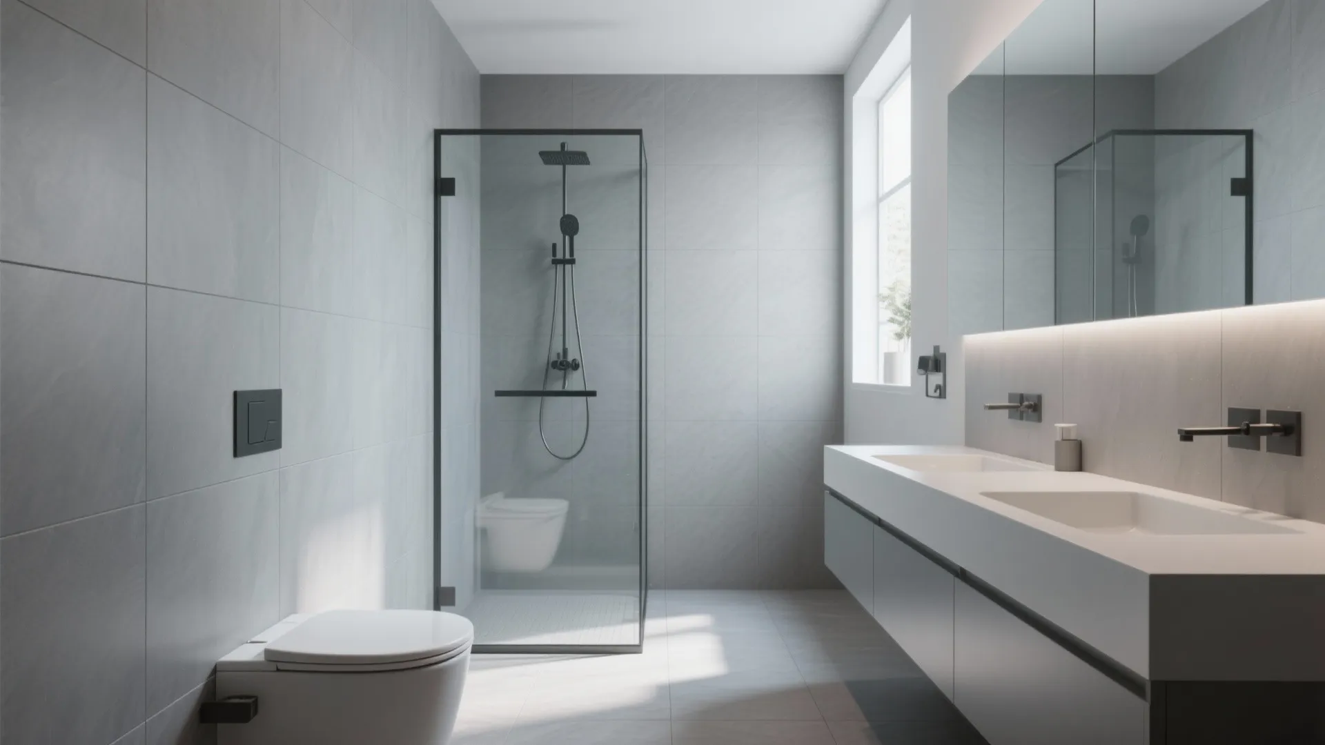 Inspiration 2: Go large-format matte to visually stretch the room