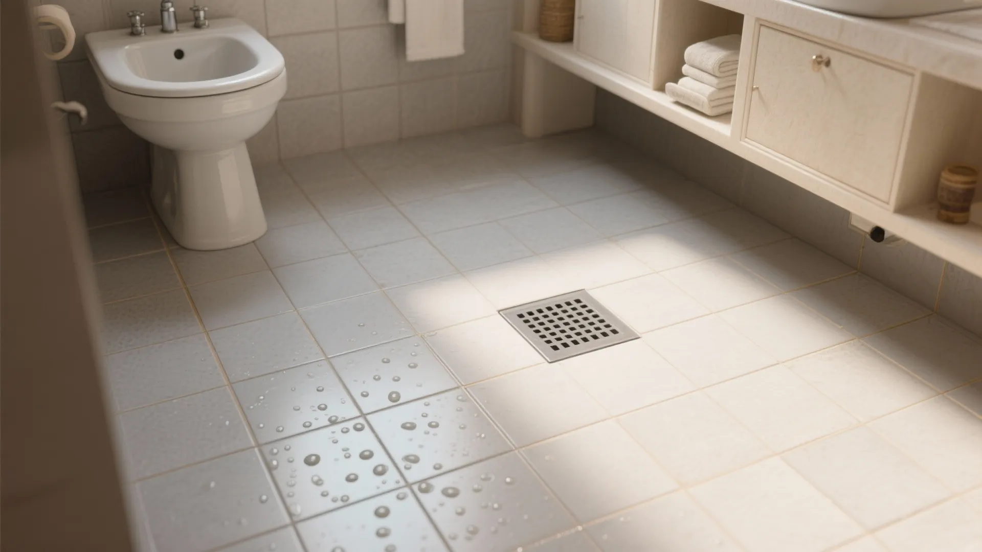 Matte-textured porcelain in smaller formats (300x300 mm)