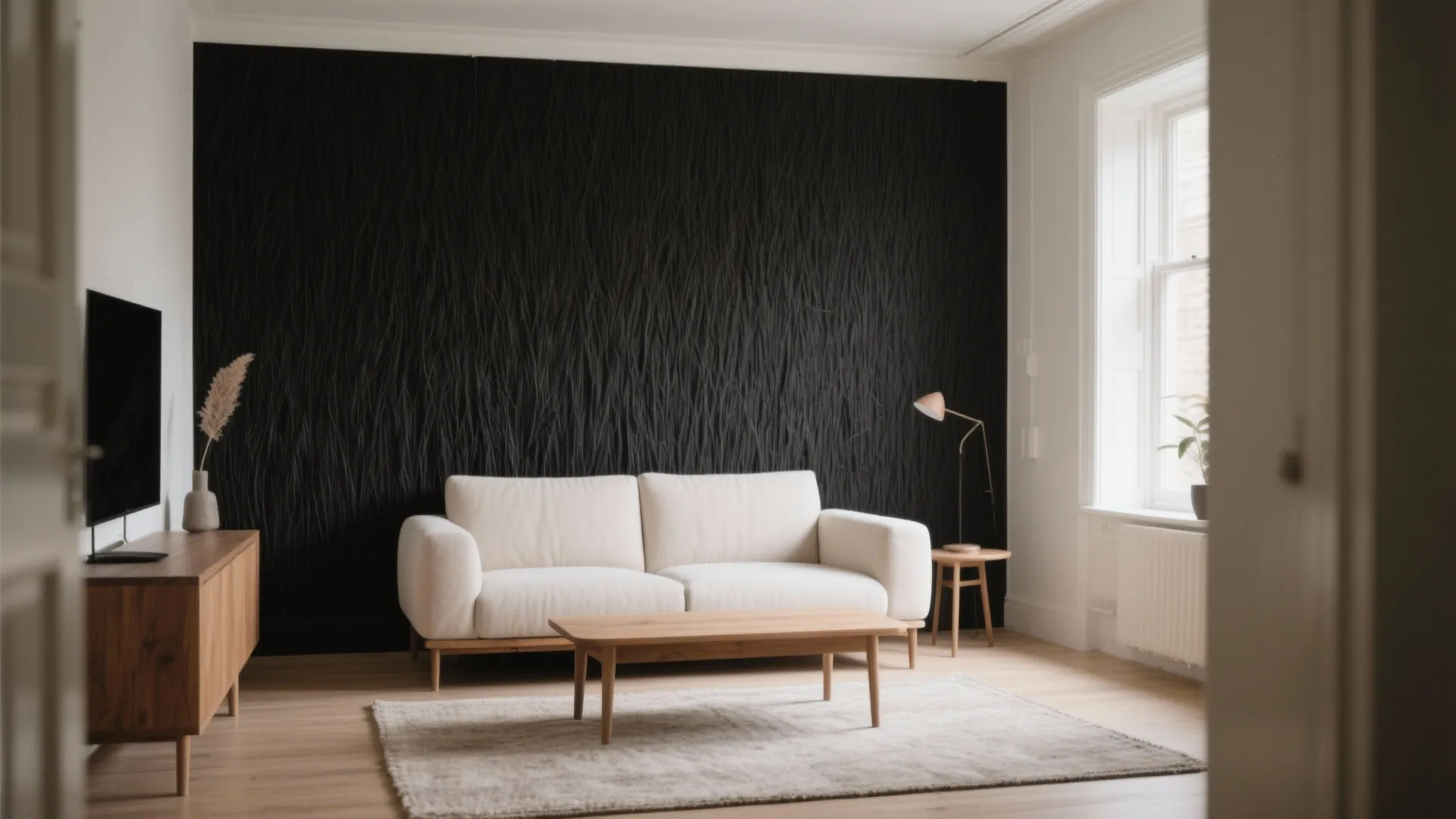 [Section: Inspiration 1] Soft-Matte Black Texture for a Calm Accent