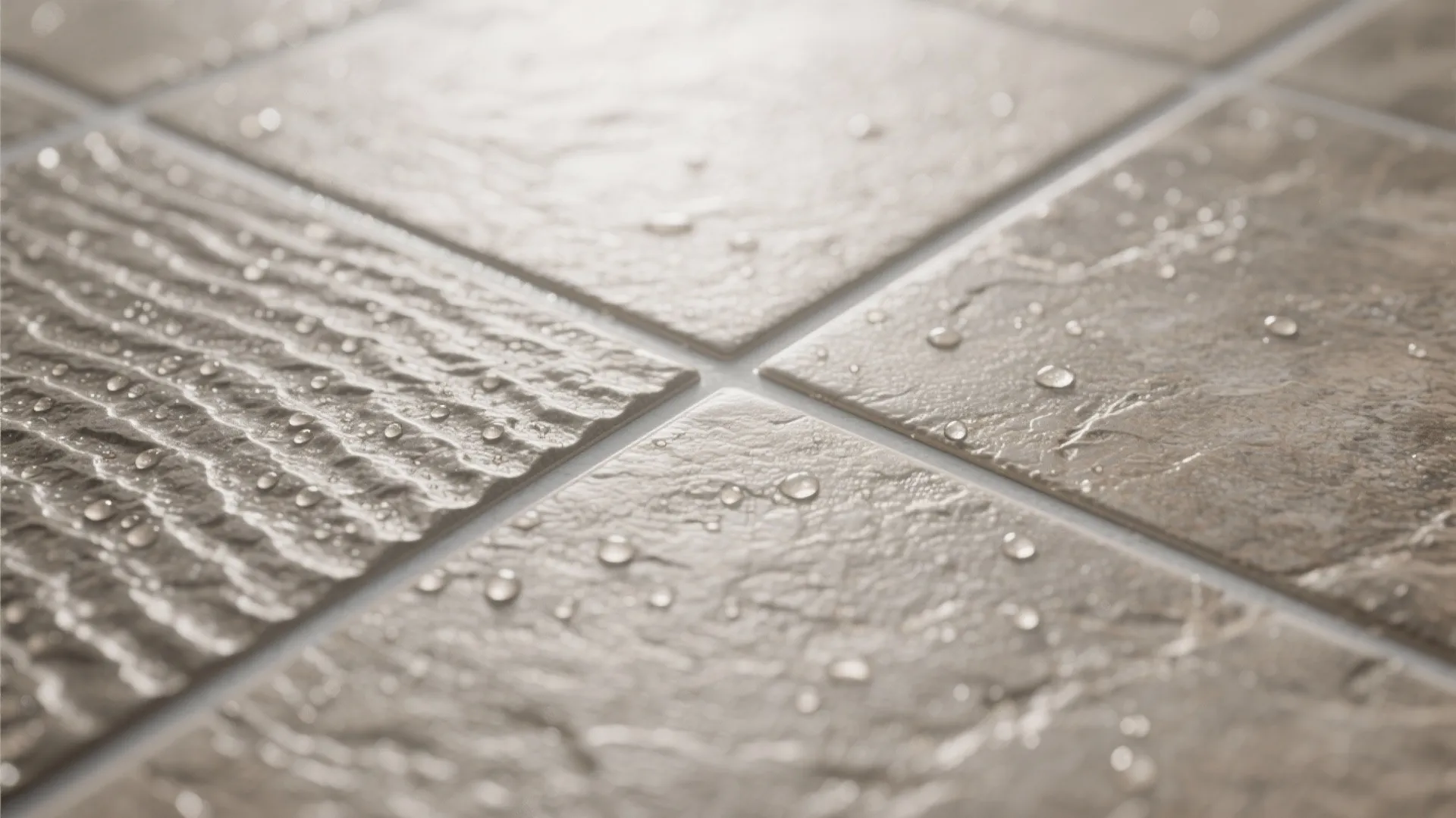 Matte, textured anti-skid floors for everyday safety