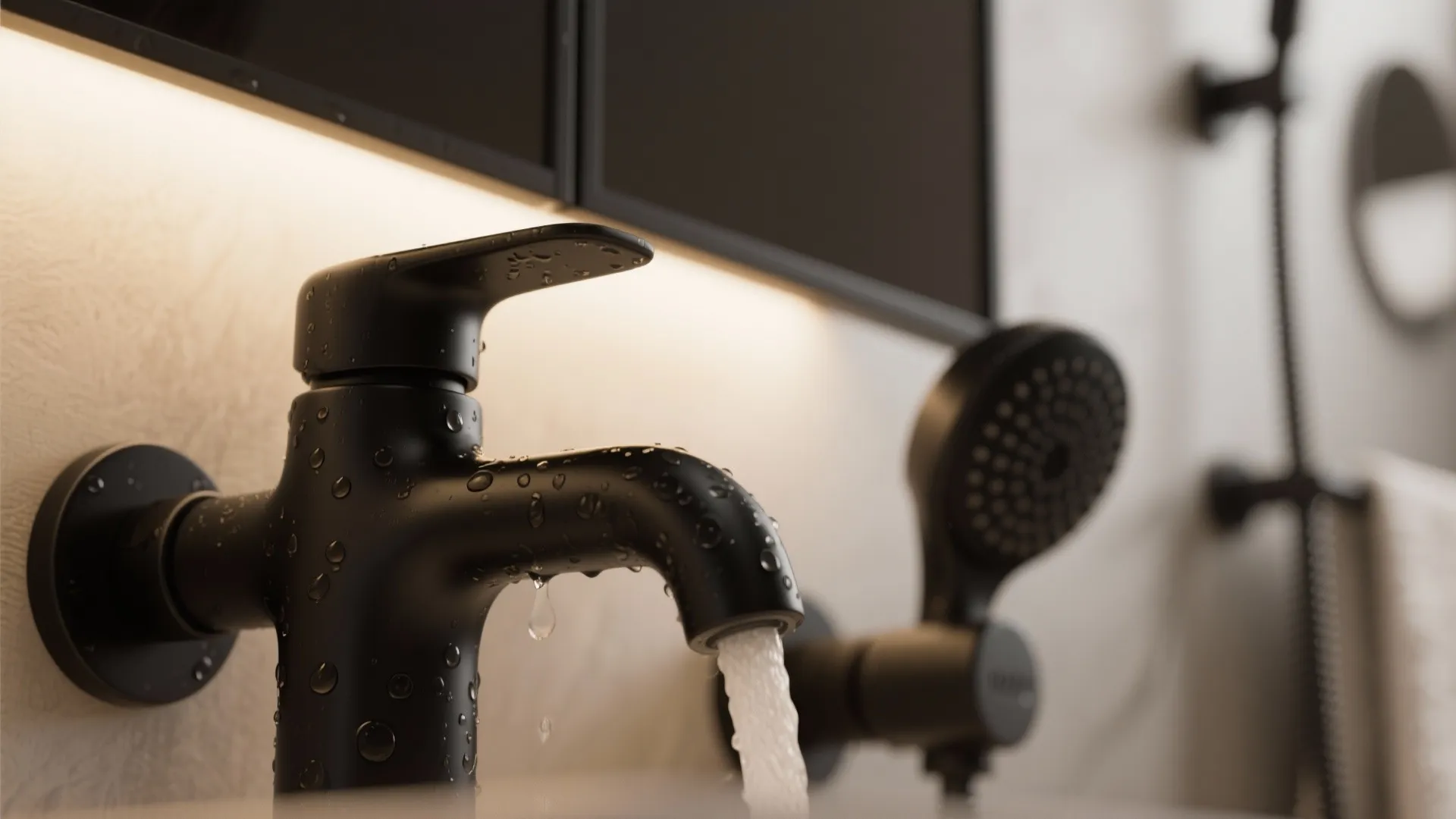 3. Matte Black Fixtures & Hardware