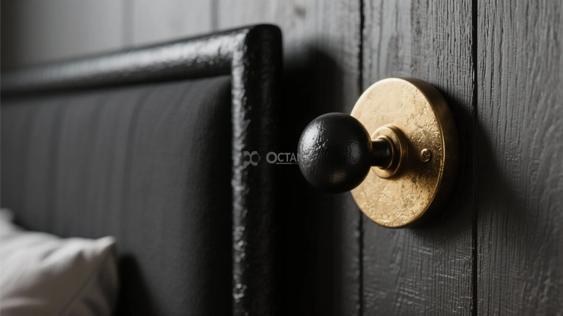 3. Matte Black & Metallic Accents