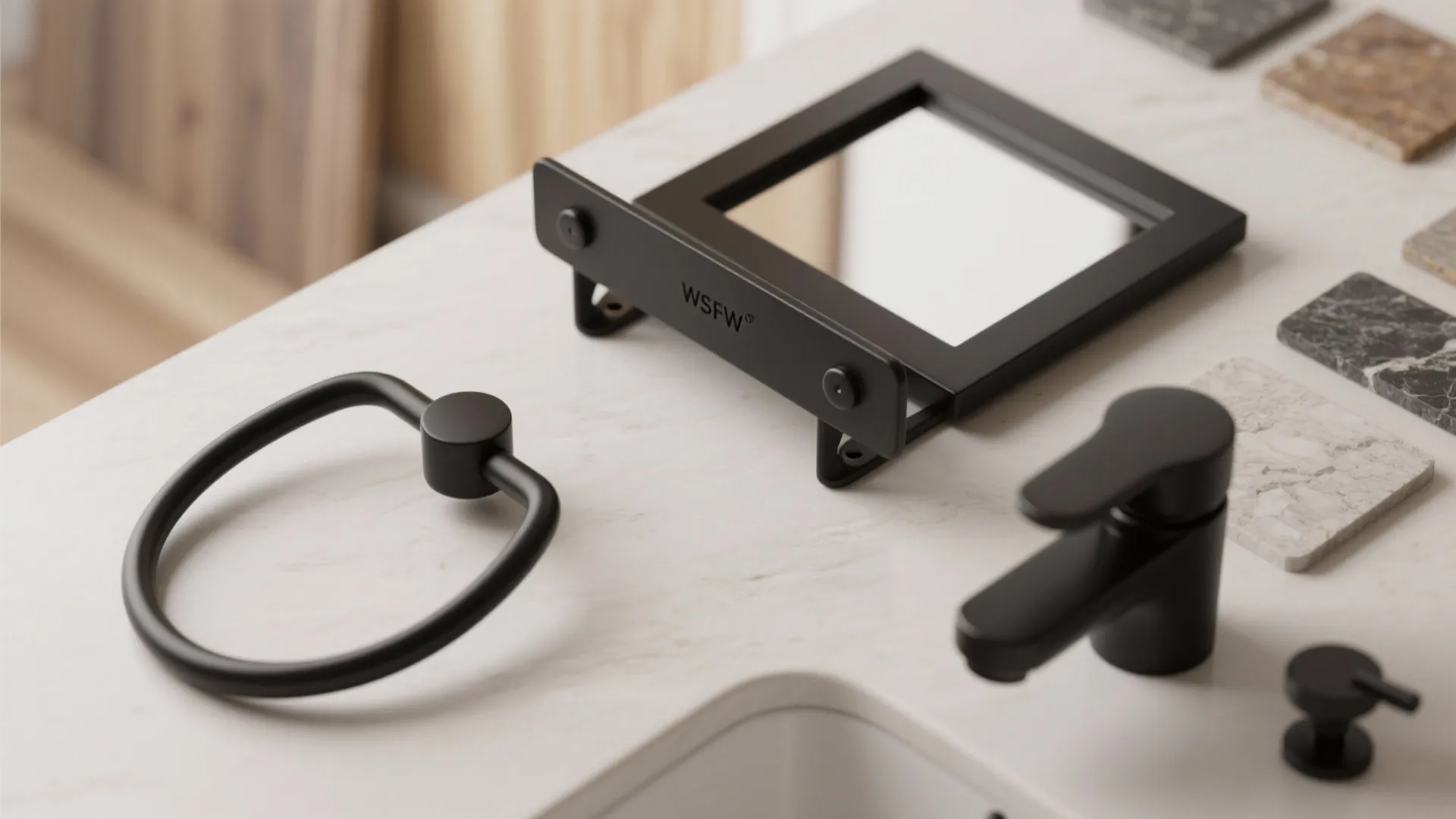 4. Coordinate with matte black accessories