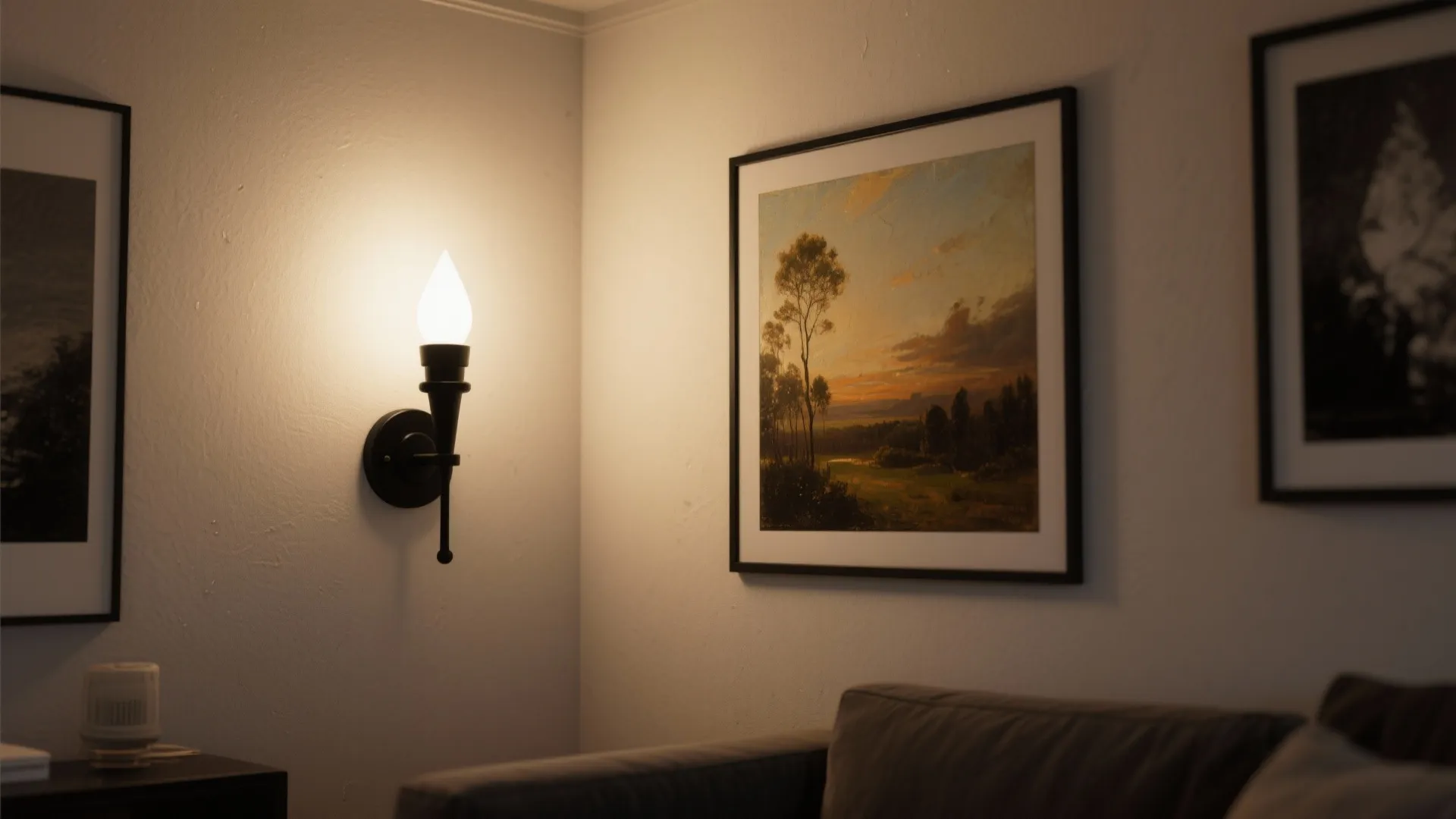 3. Matte Black Torch to Frame Artwork