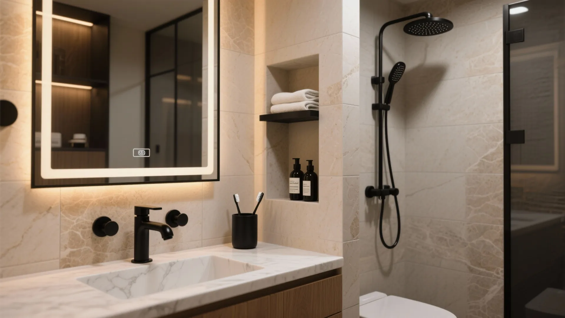 5 Modern Matte Black Bathroom Accessories