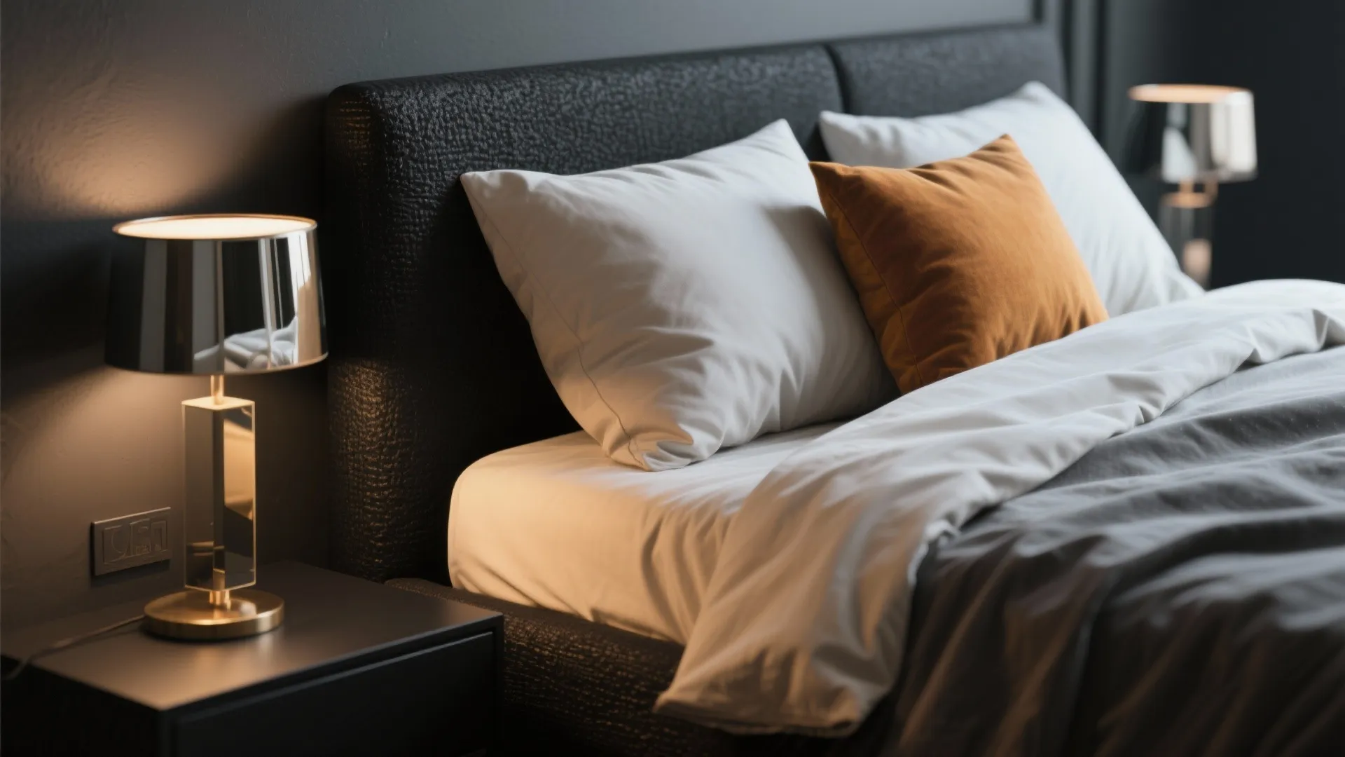 1. Matte black bed frames for a modern anchor