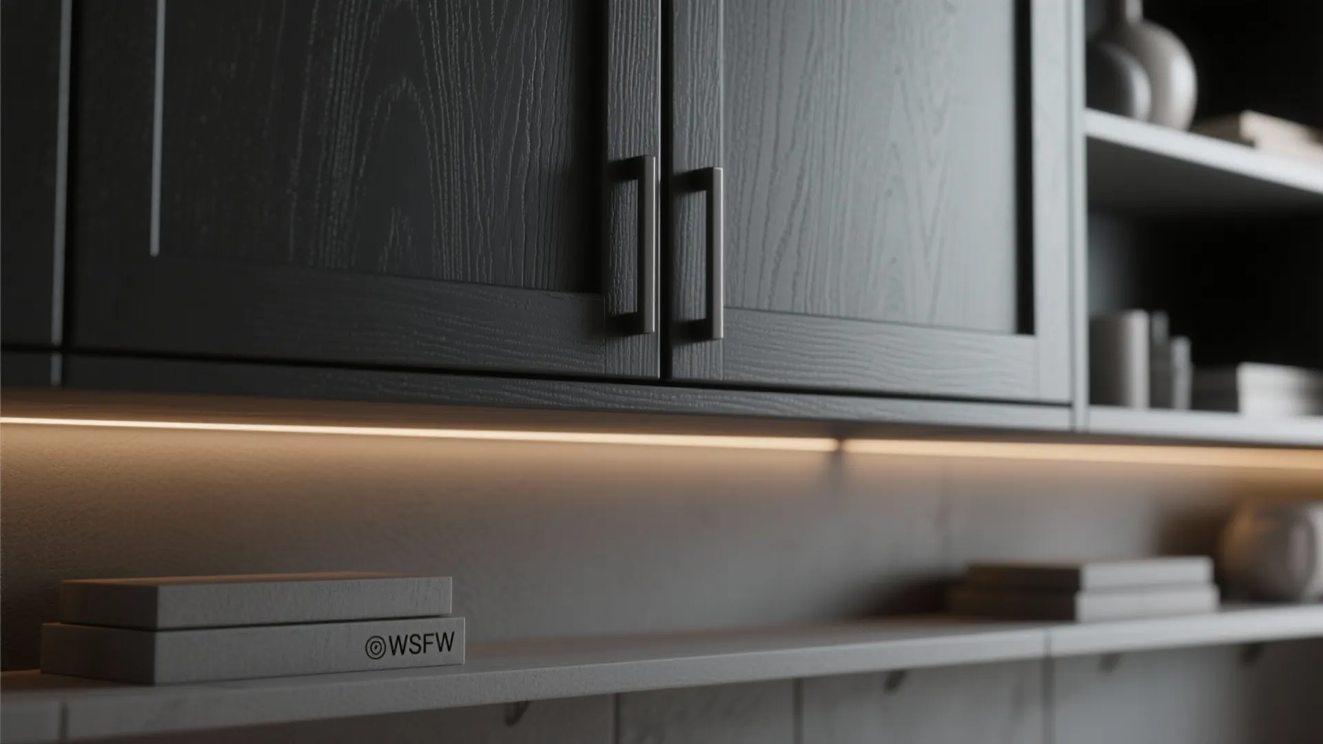 2. Matte Black Statements with Gray Accents