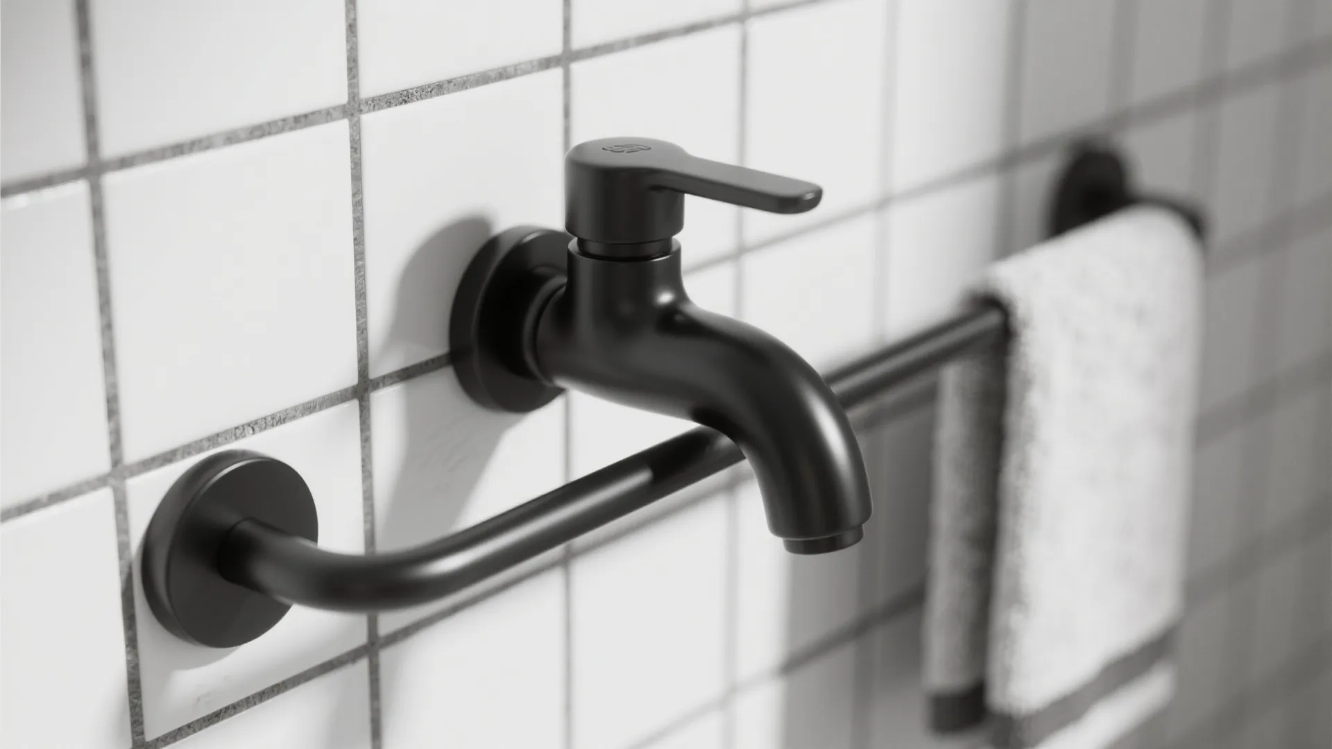 1. Embrace contrast with matte black fixtures