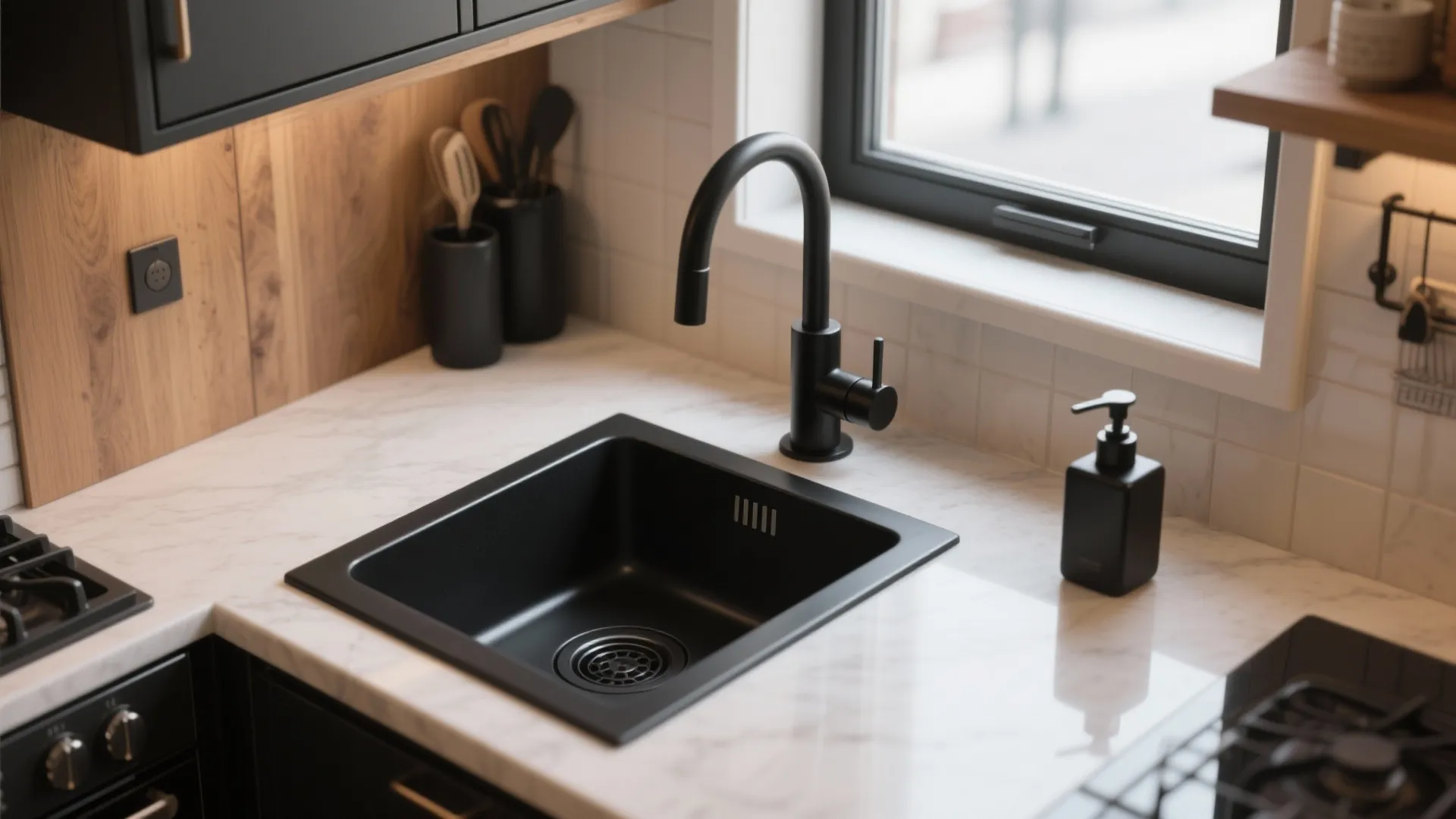 Black Kitchen Drain Ideas — 5 Small-Space Inspirations: Stylish black kitchen drain solutions and layout tips for compact kitchens from a pro designer