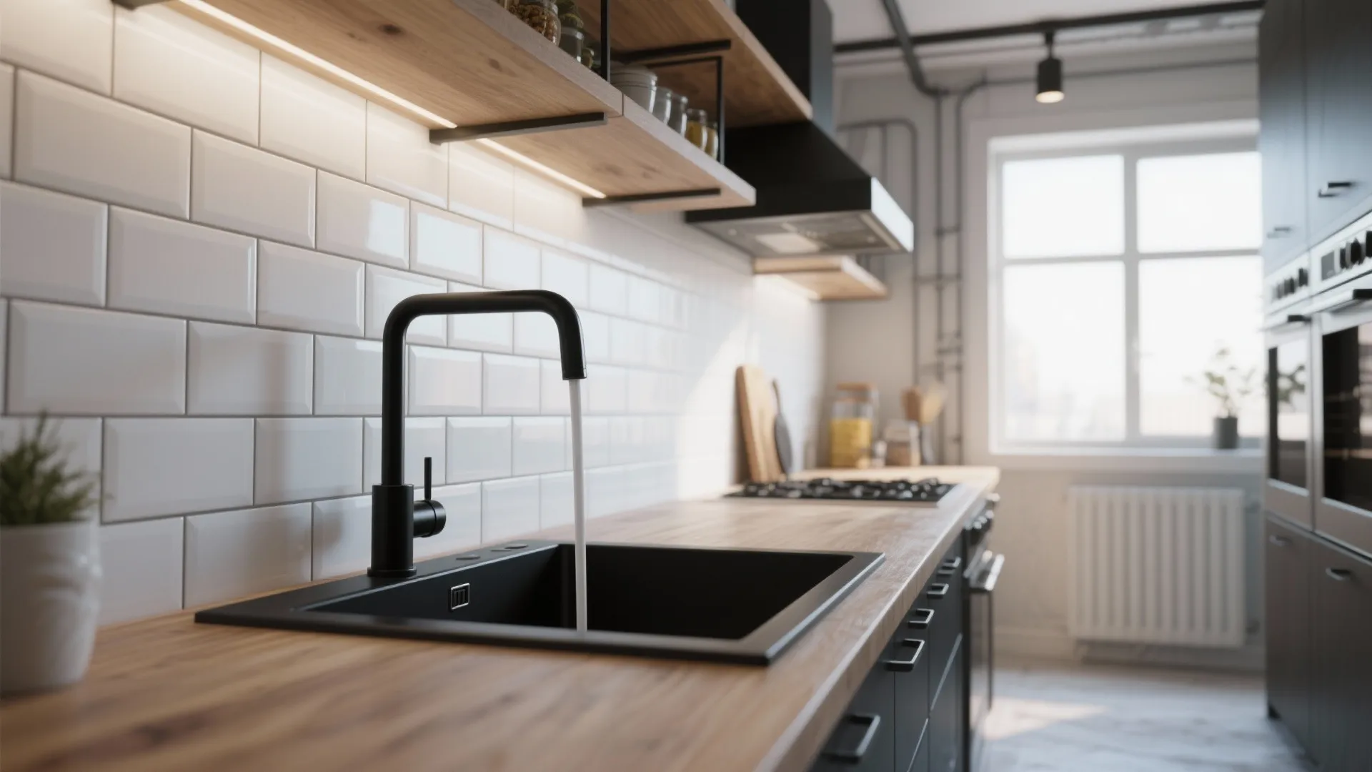 3. Matte Black Statement Piece