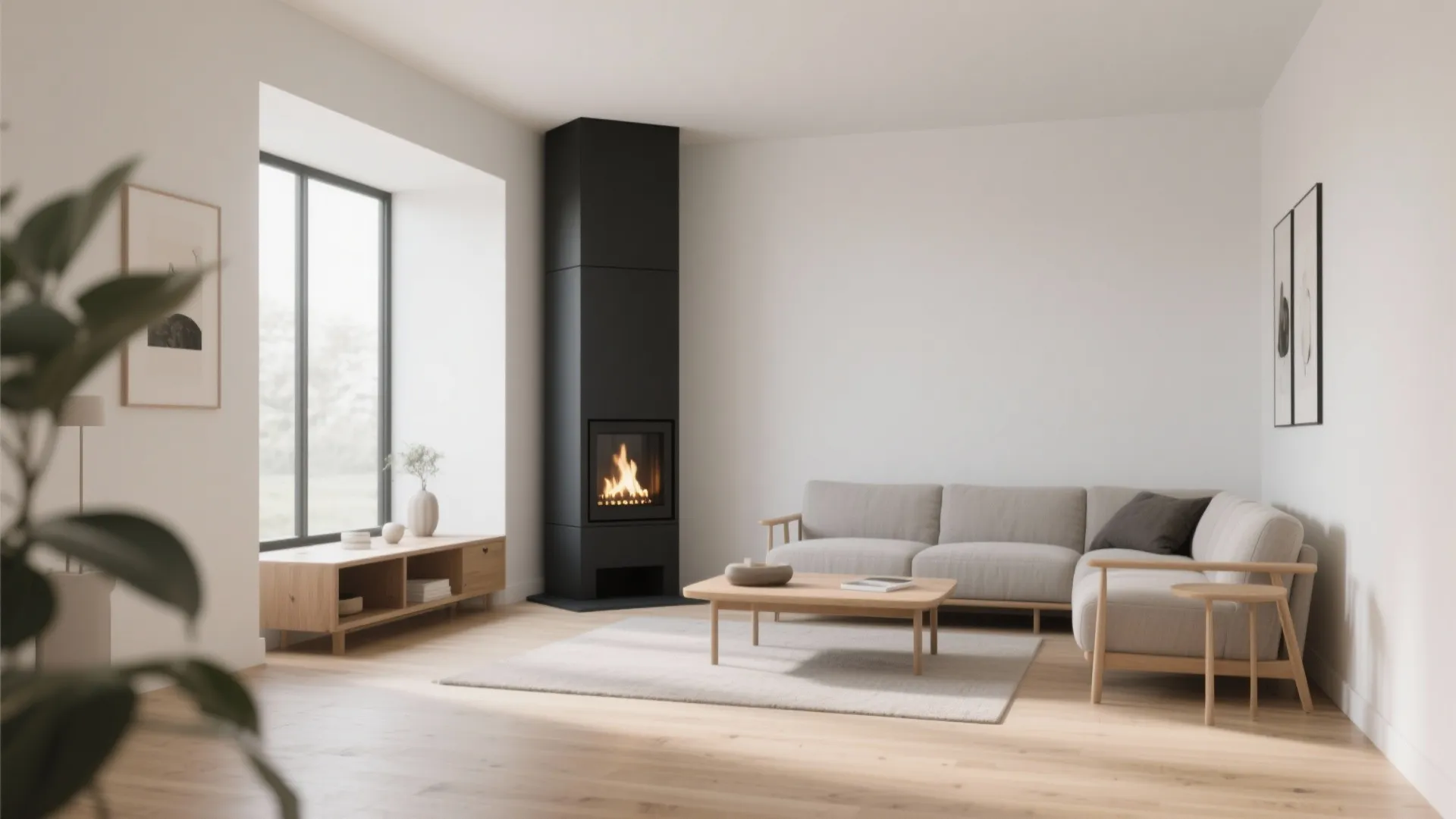 1. Minimalist Matte Black Statement