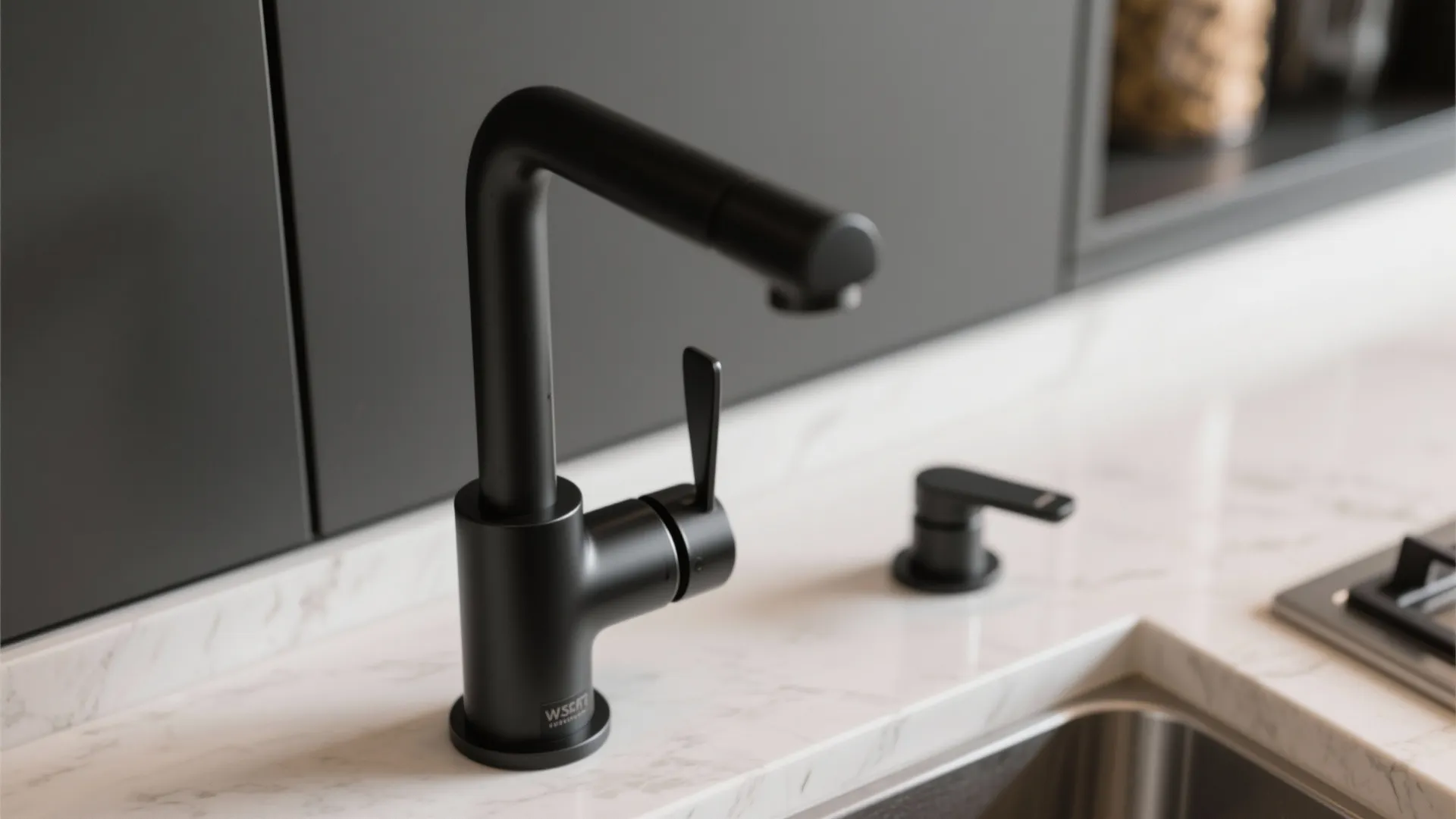4. Matte Black Fixtures