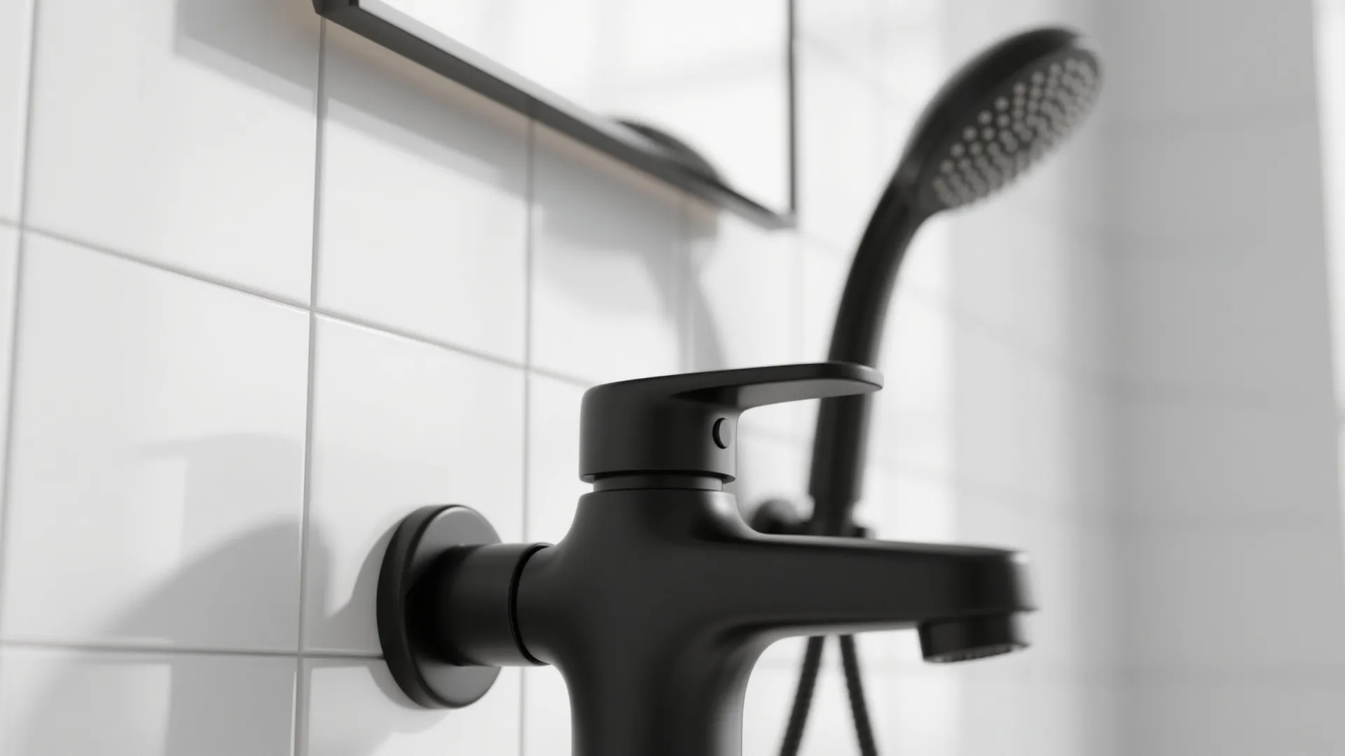 2. Matte Black Fixtures