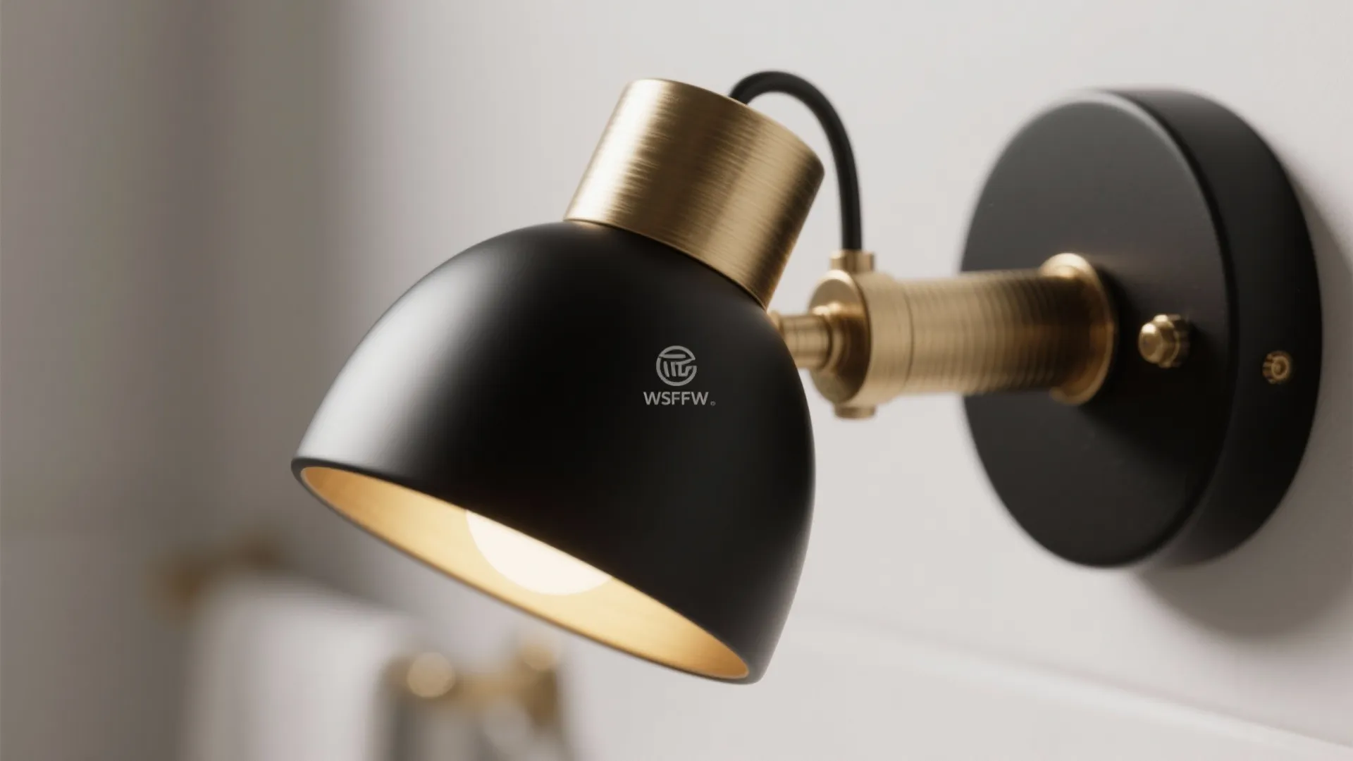 2. Pair matte black with warm brushed gold accents