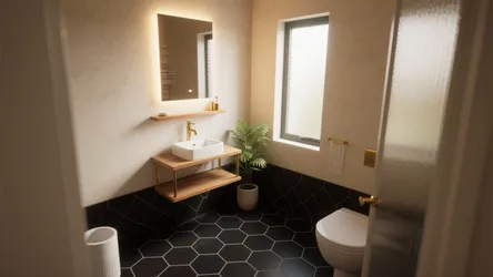 Matte Black Hexagon Tile Ideas — 5 Inspo