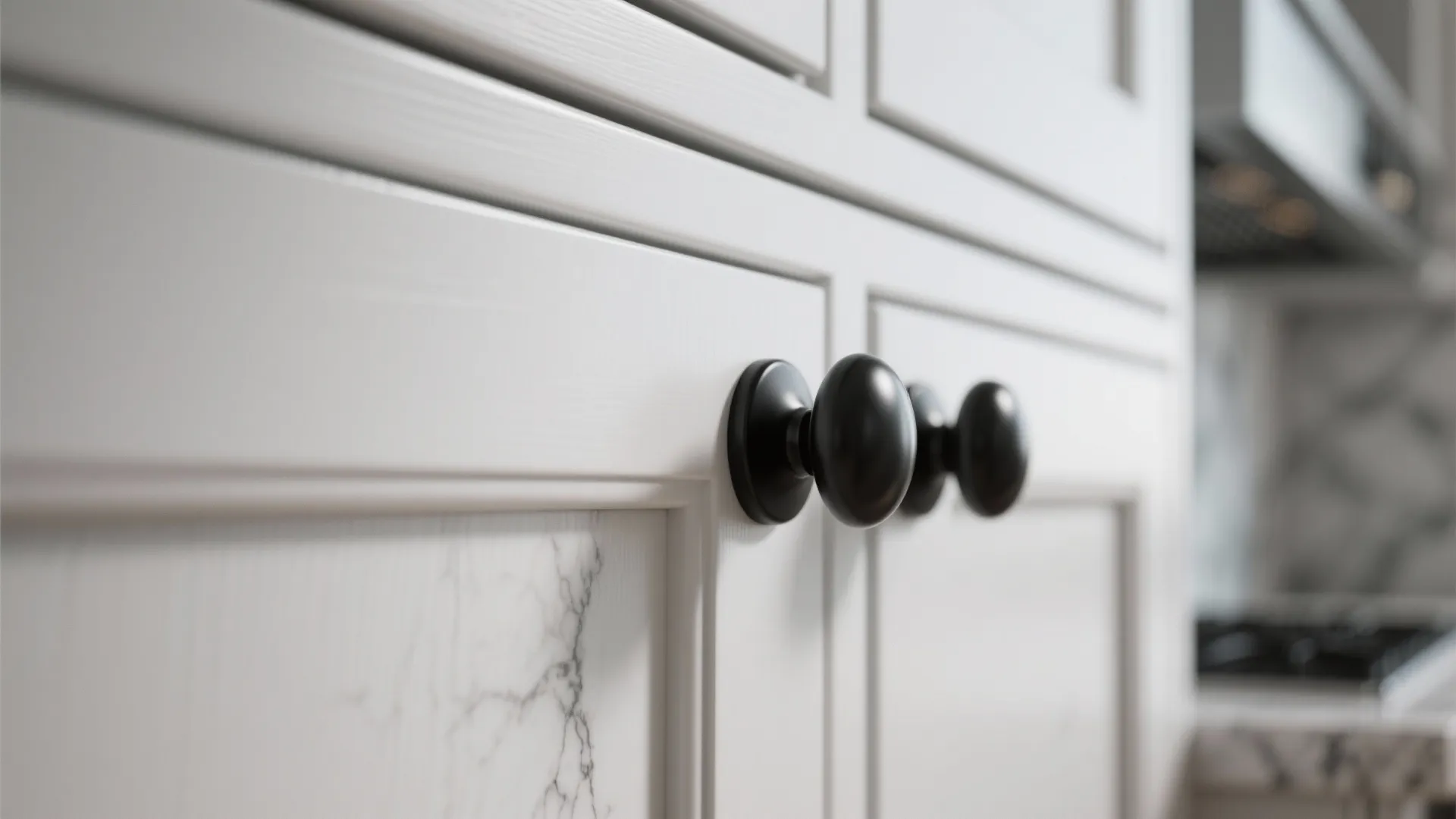 2. Matte Black Knobs