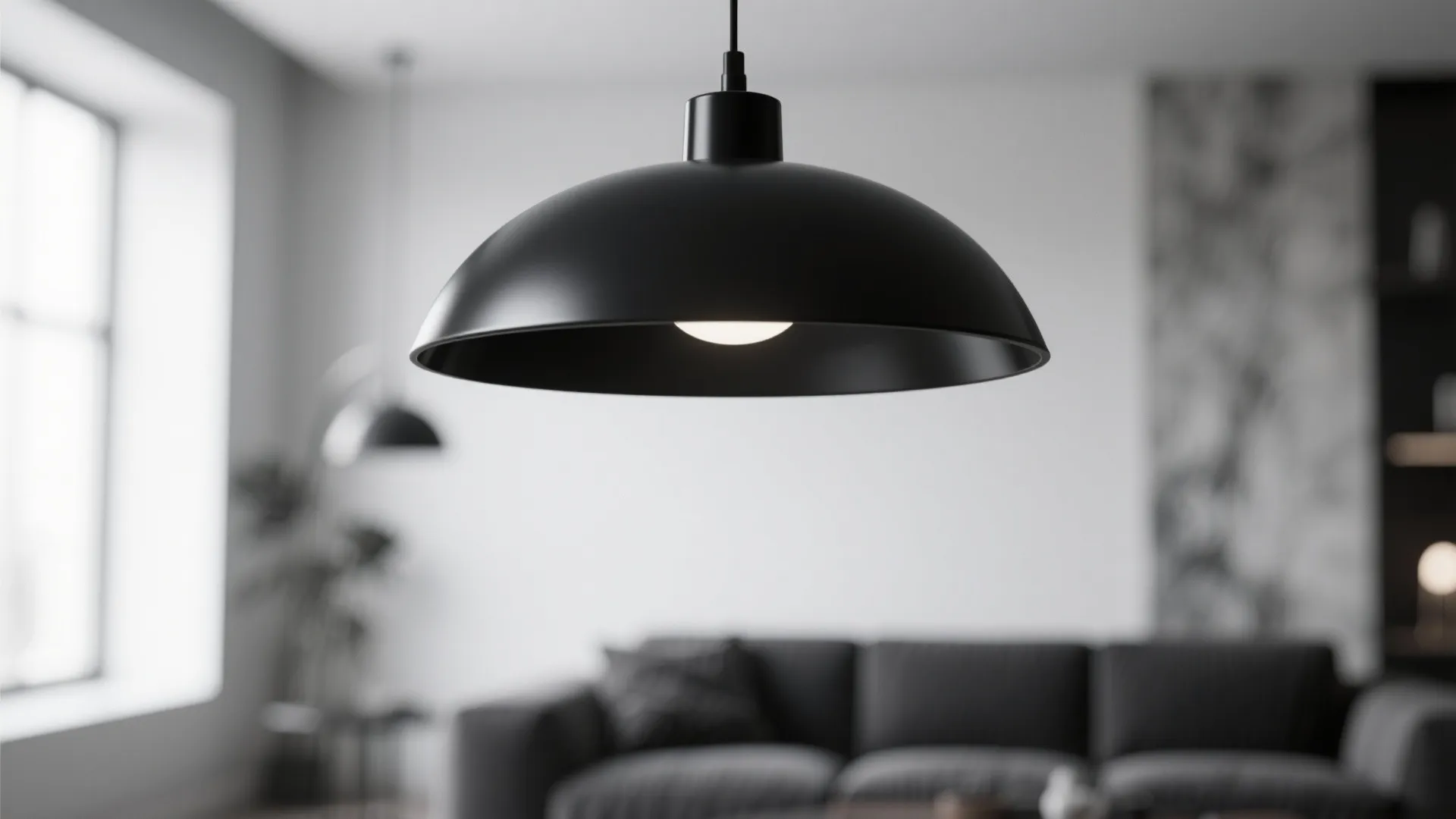 7. Matte Black Lighting Fixtures