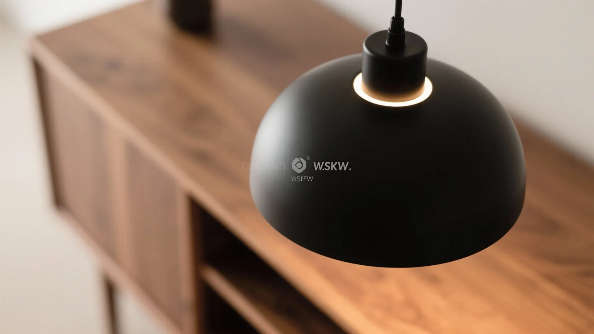 6. Matte black lighting fixtures