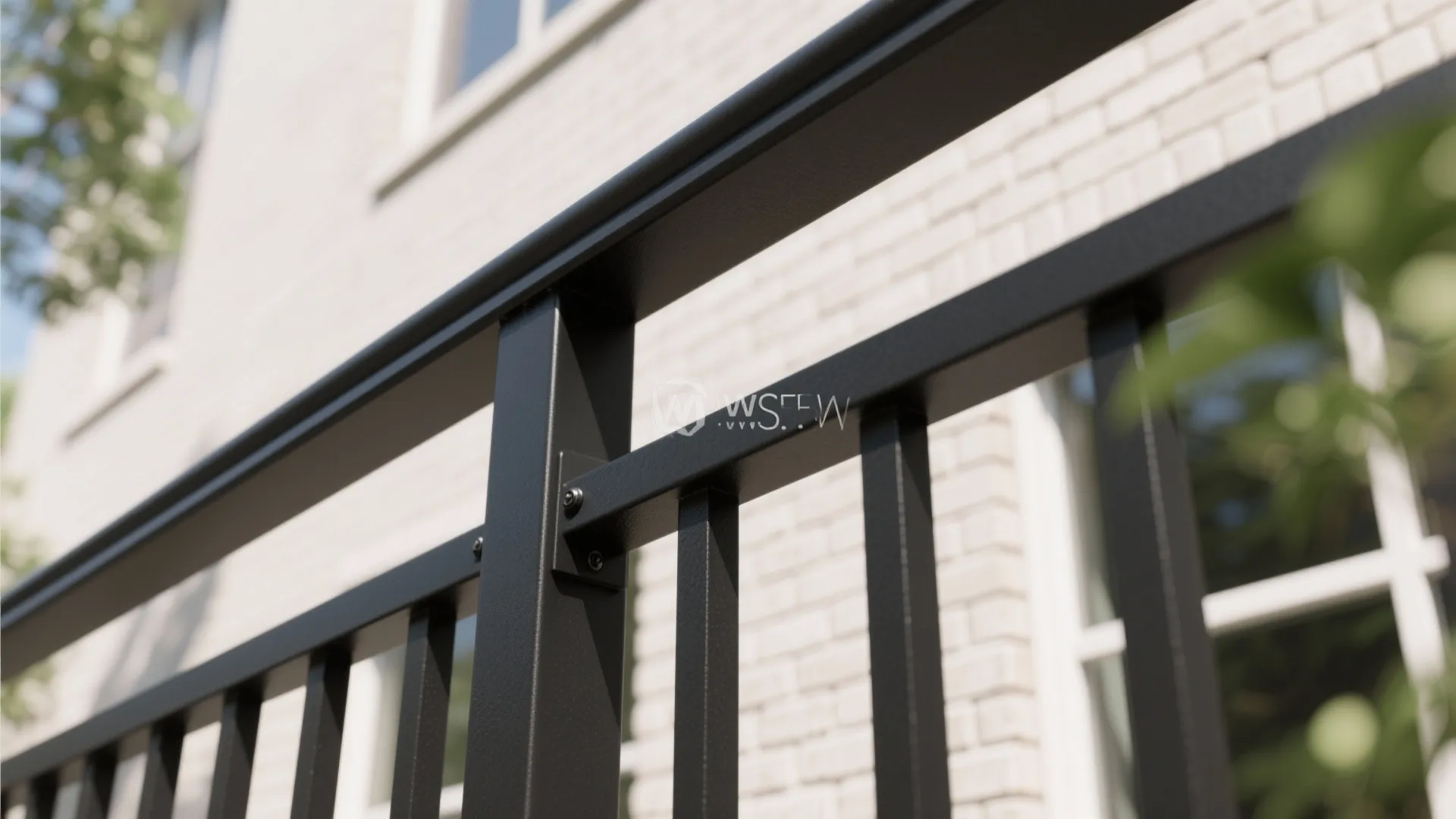 Matte black powder coat for modern contrast