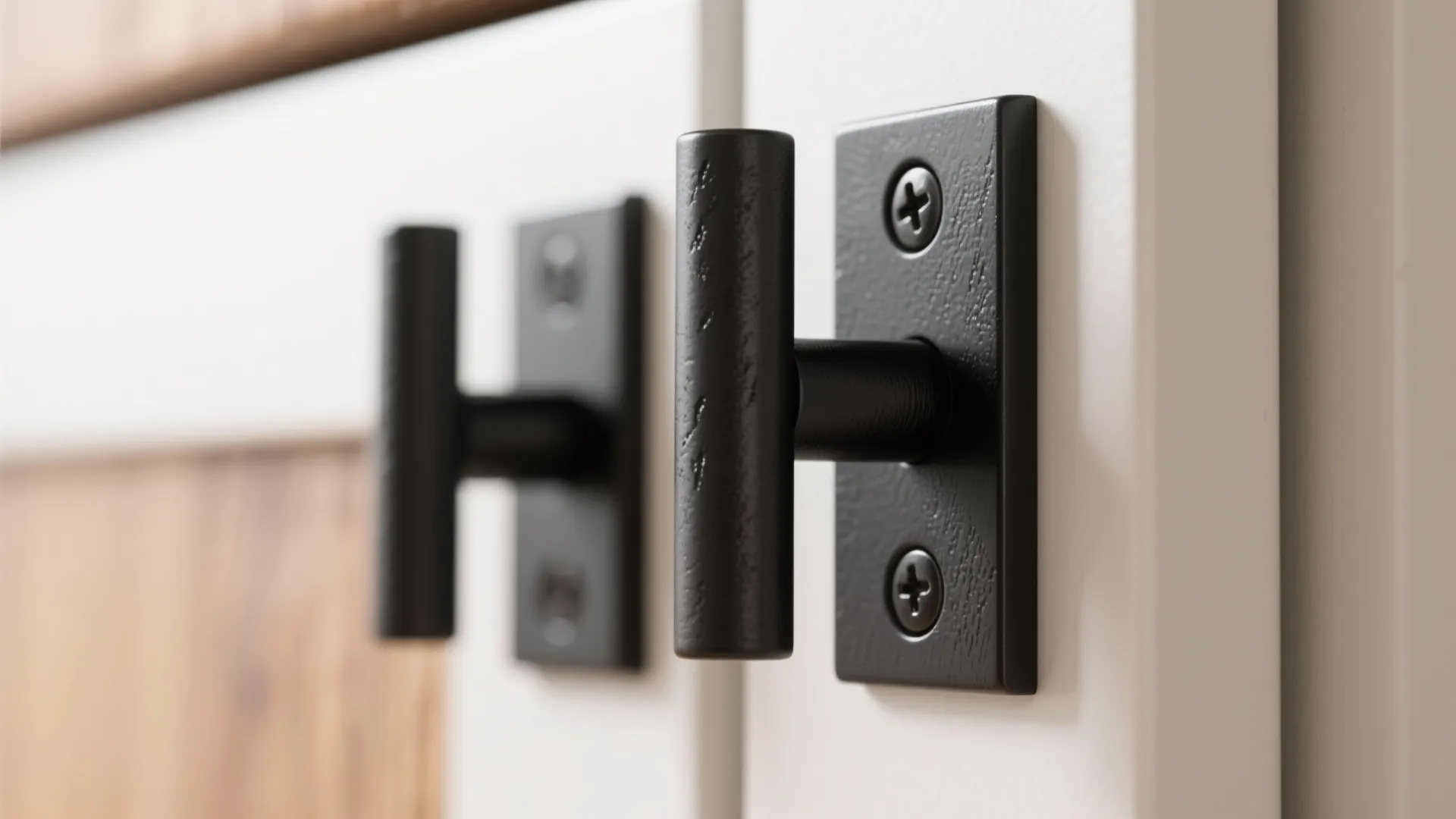 1. Matte black pulls for a modern punch