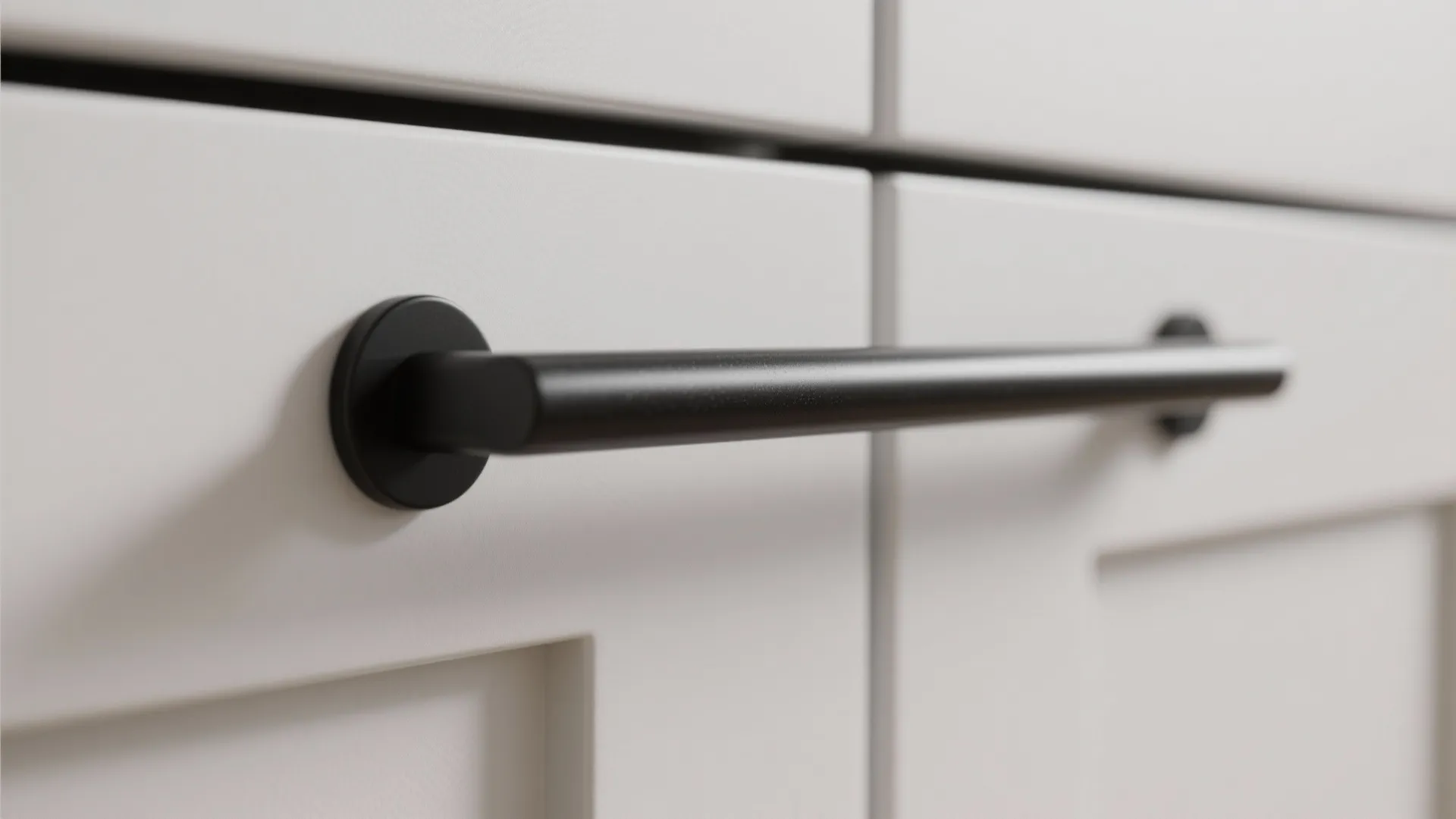1. Slim Matte Black Bar Pulls