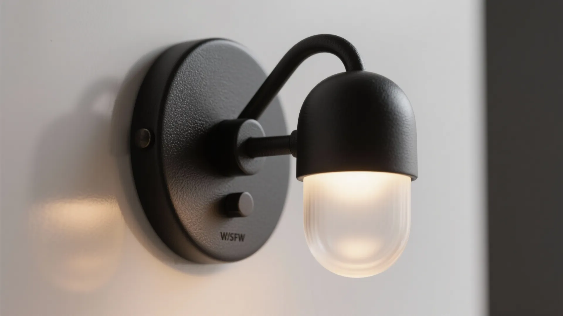 1. Matte black vanity sconces