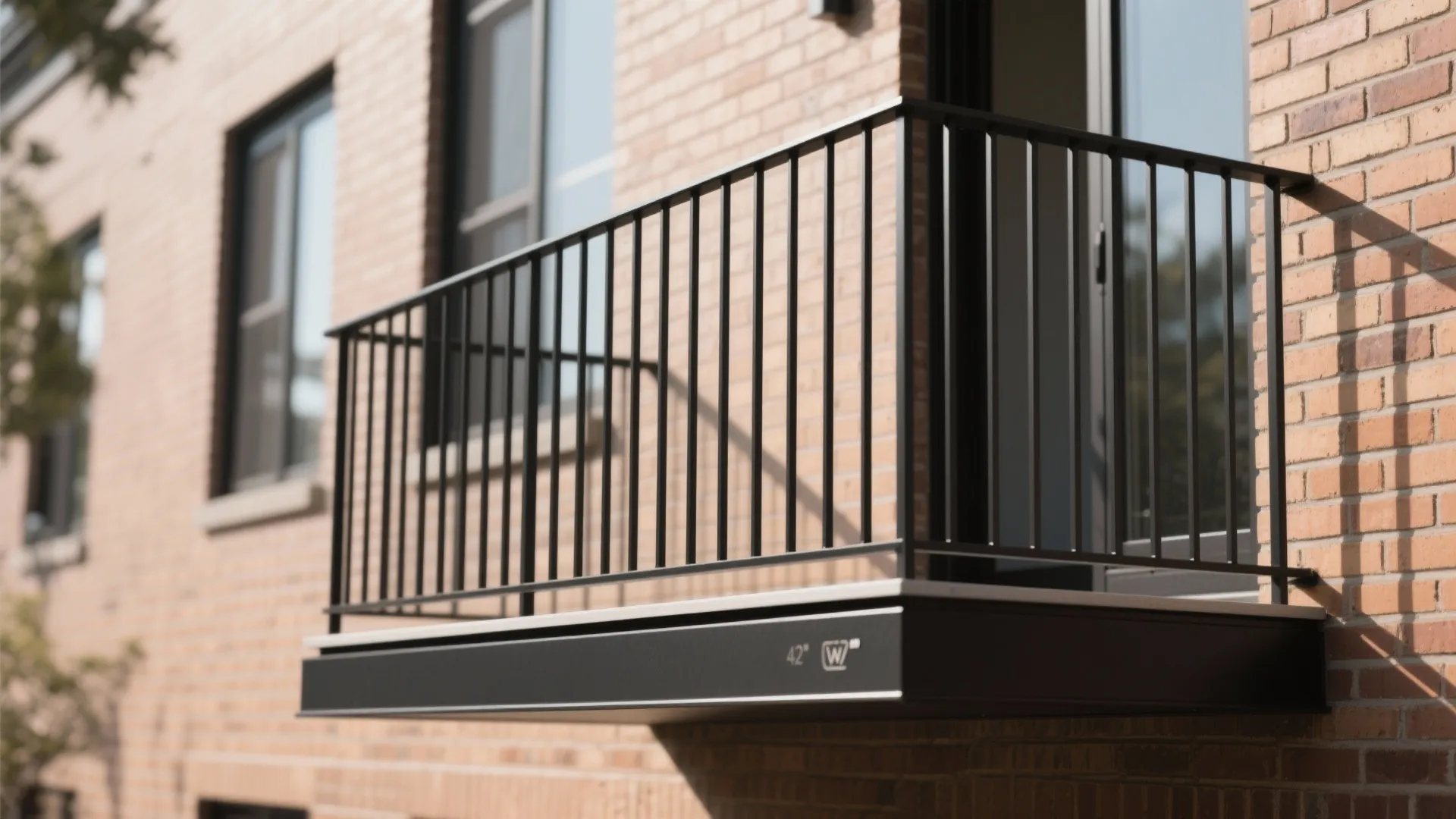 Minimalist vertical steel in matte black