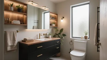 5 Bold Bathroom Ideas with Black Vanities