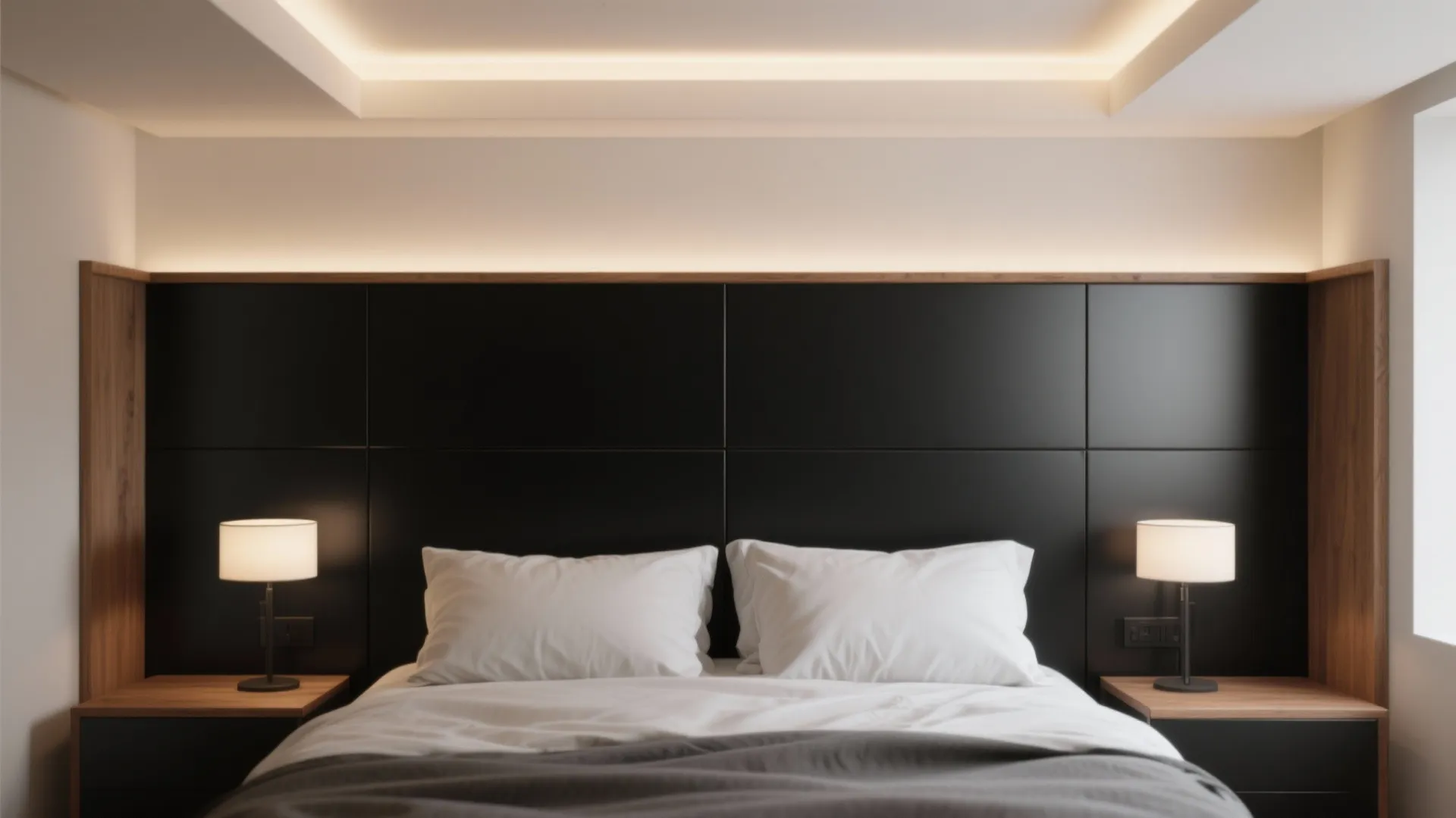 Matte Black Metal Panels for a Modern Mood