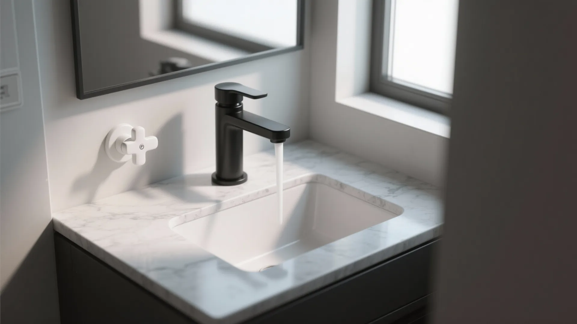 2. Matte Black Body + White Lever for High Contrast