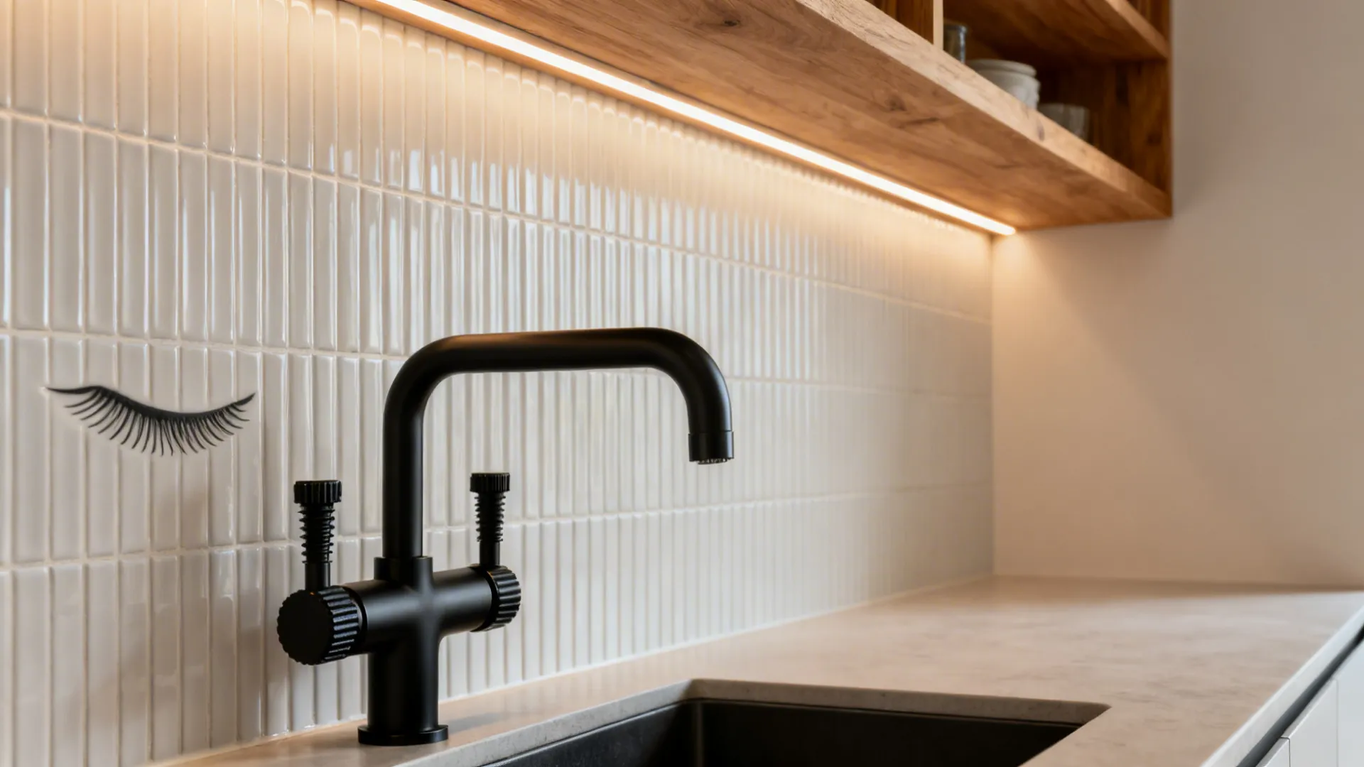 Matte Black Finish with Textured Handles