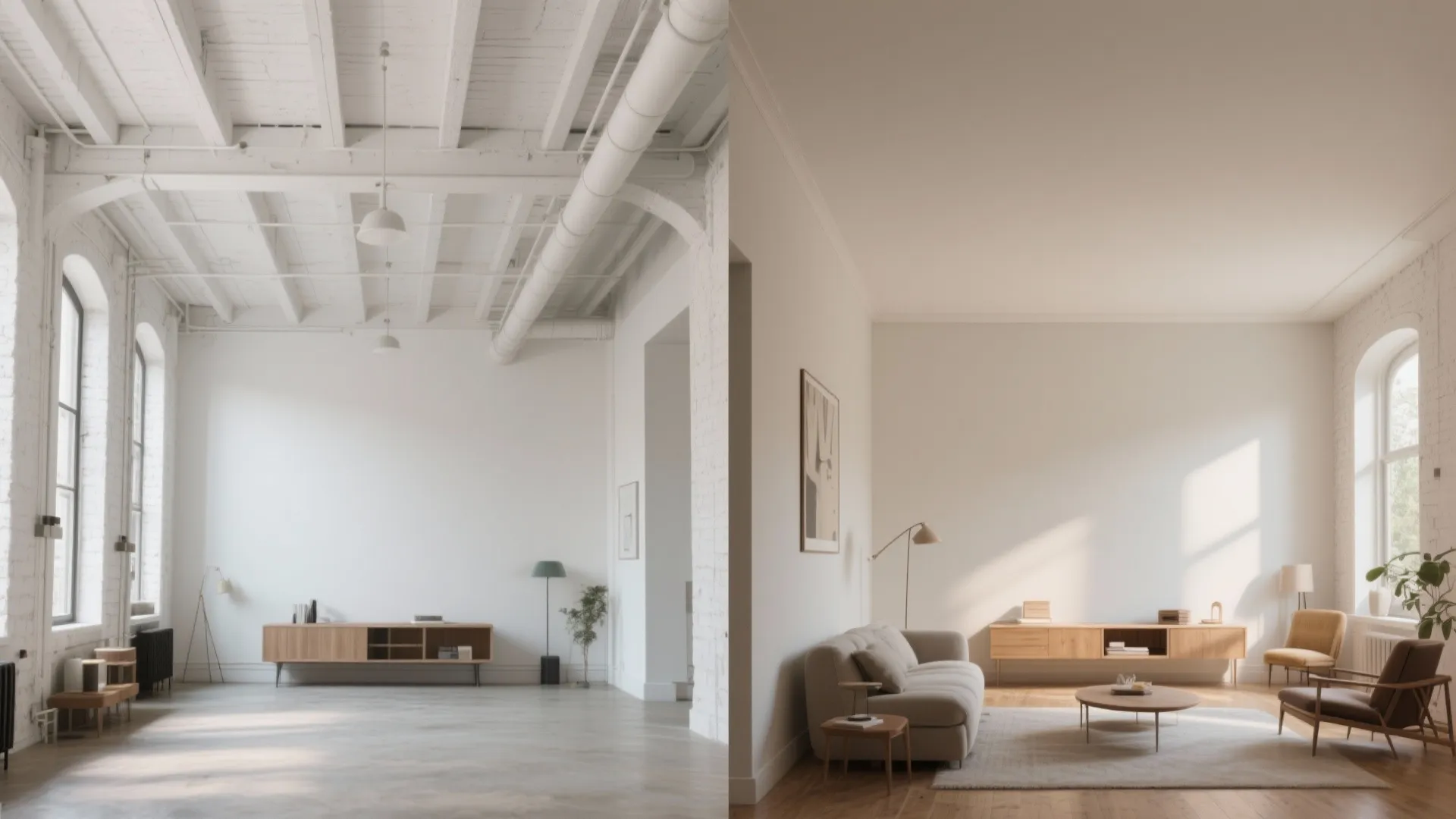 4. Matte ceilings and small rooms: cheat height wisely