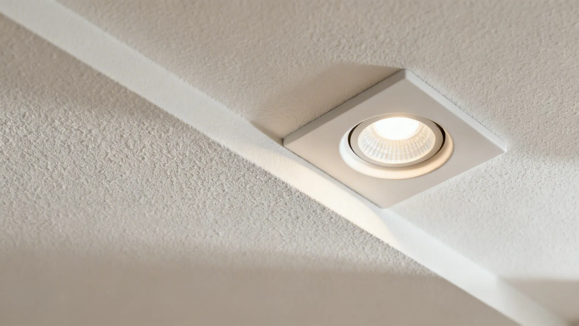 1) Minimalist recessed grid with soft matte finish