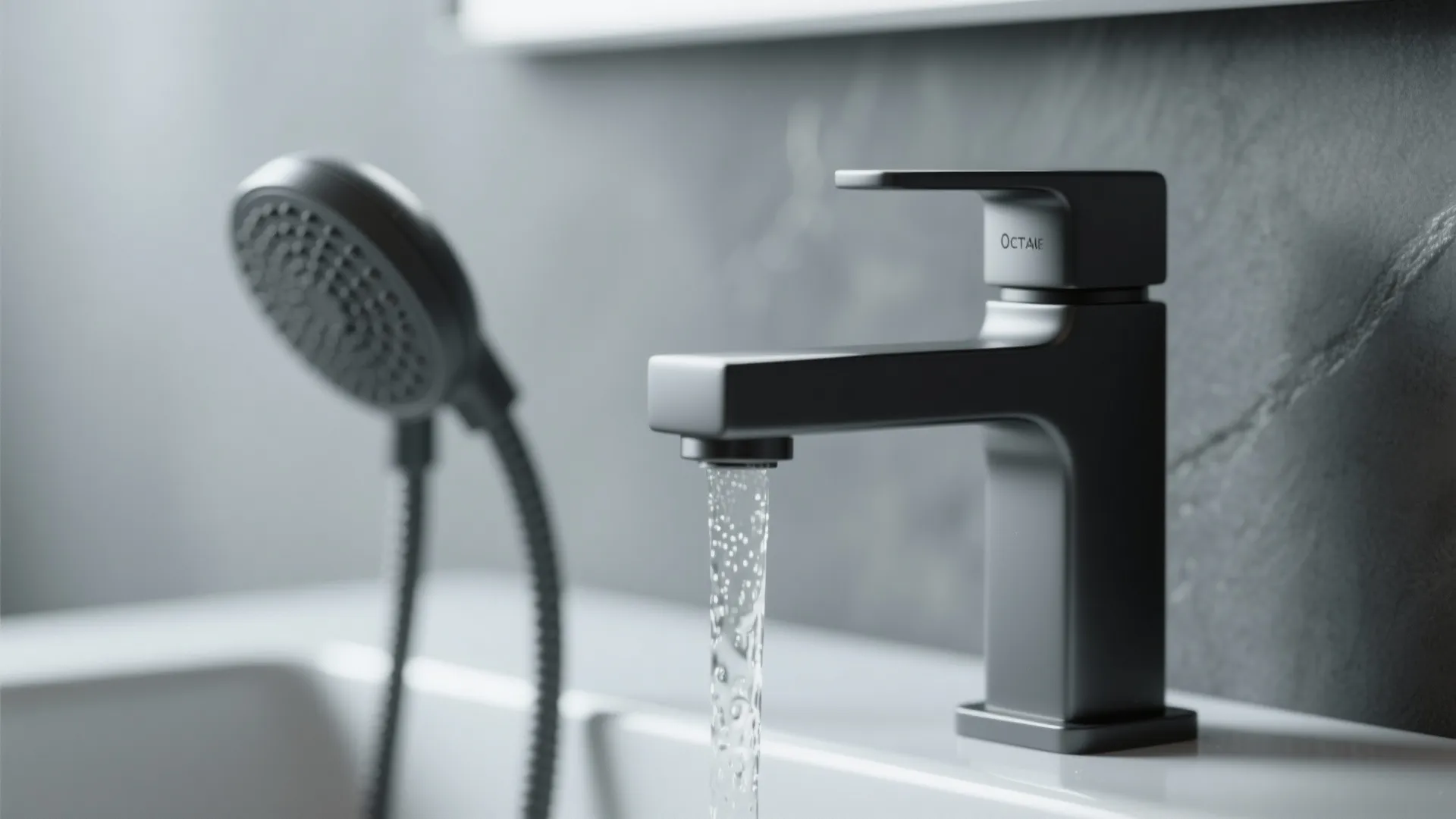 Matte Charcoal Fixtures