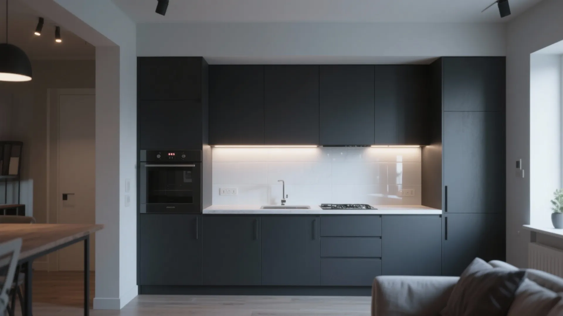 2. Matte charcoal for drama