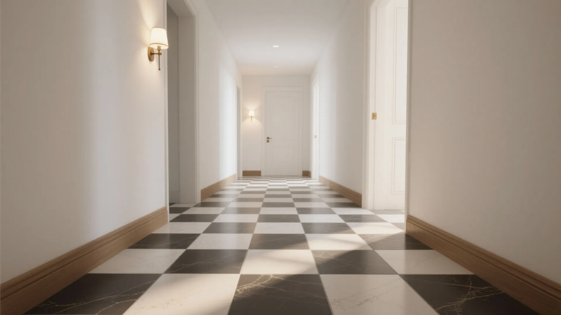 Monochrome Checkerboard, Soft-Matte Finish