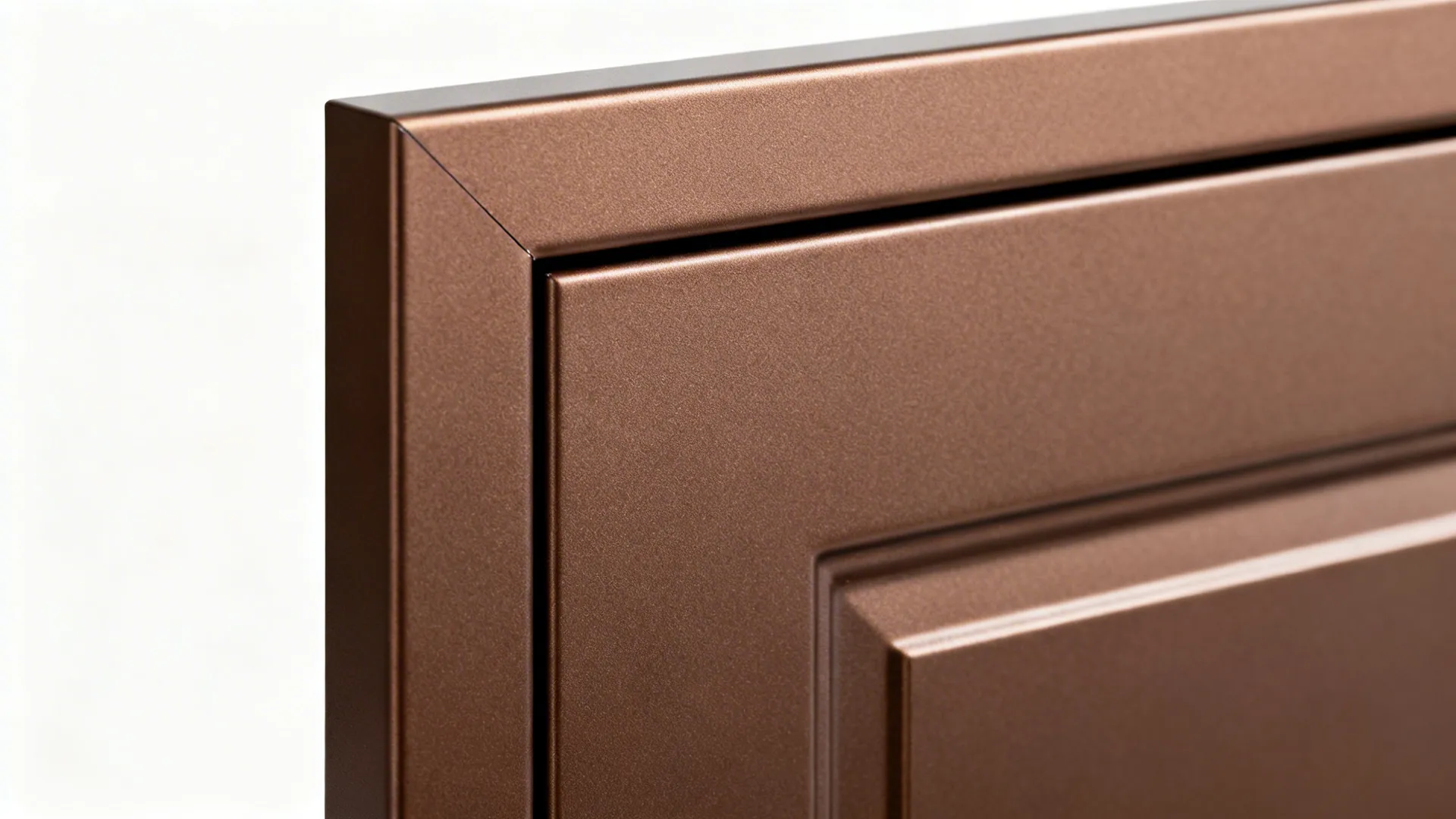 Coffee-Color Aluminum Cabinets with Matte Powder-Coat