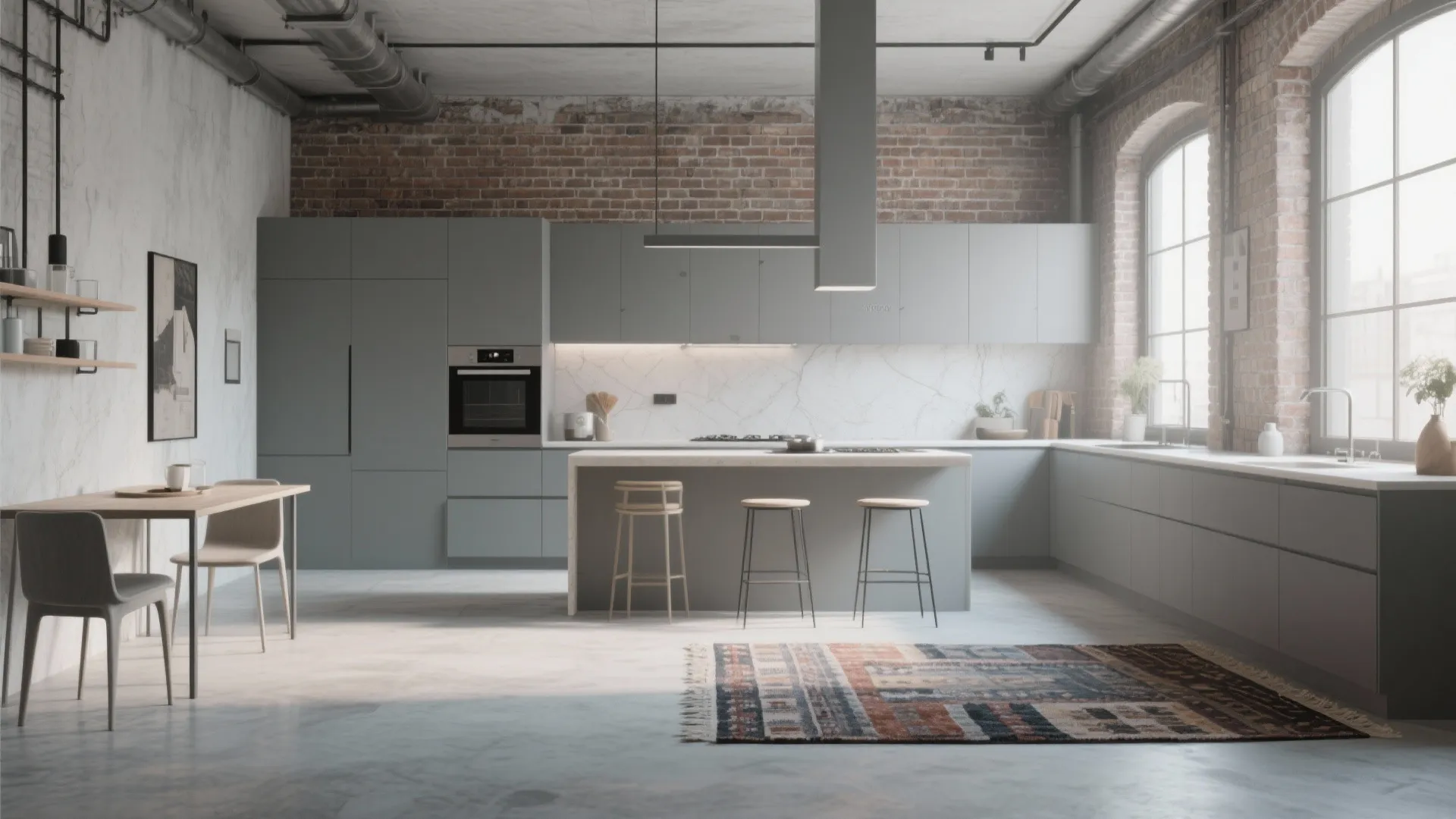 2. Matte Concrete Finish